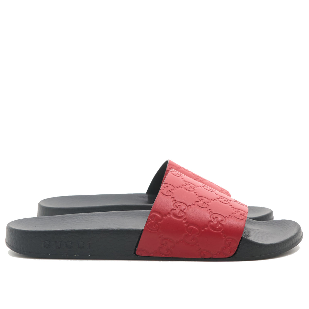Gucci Red GG Pool Slides EU 40