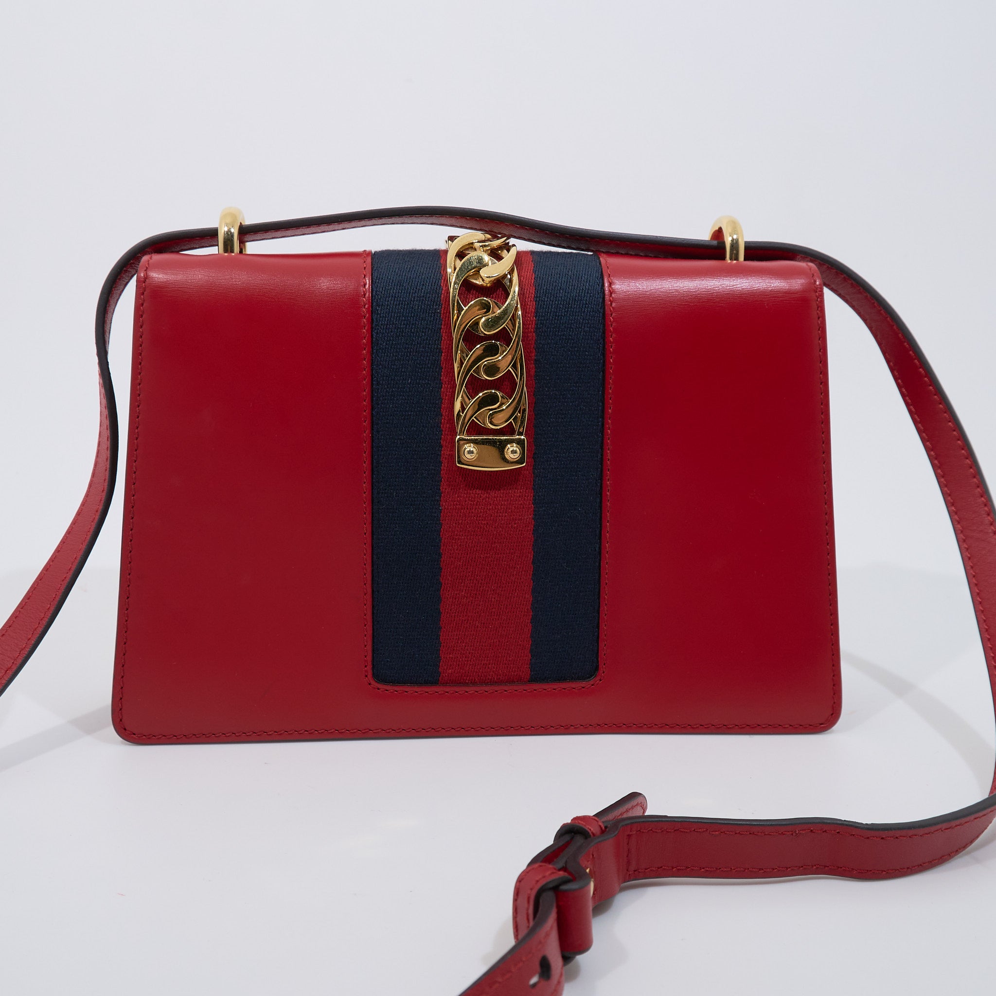 Gucci Red Medium Sylvie Shoulder Bag