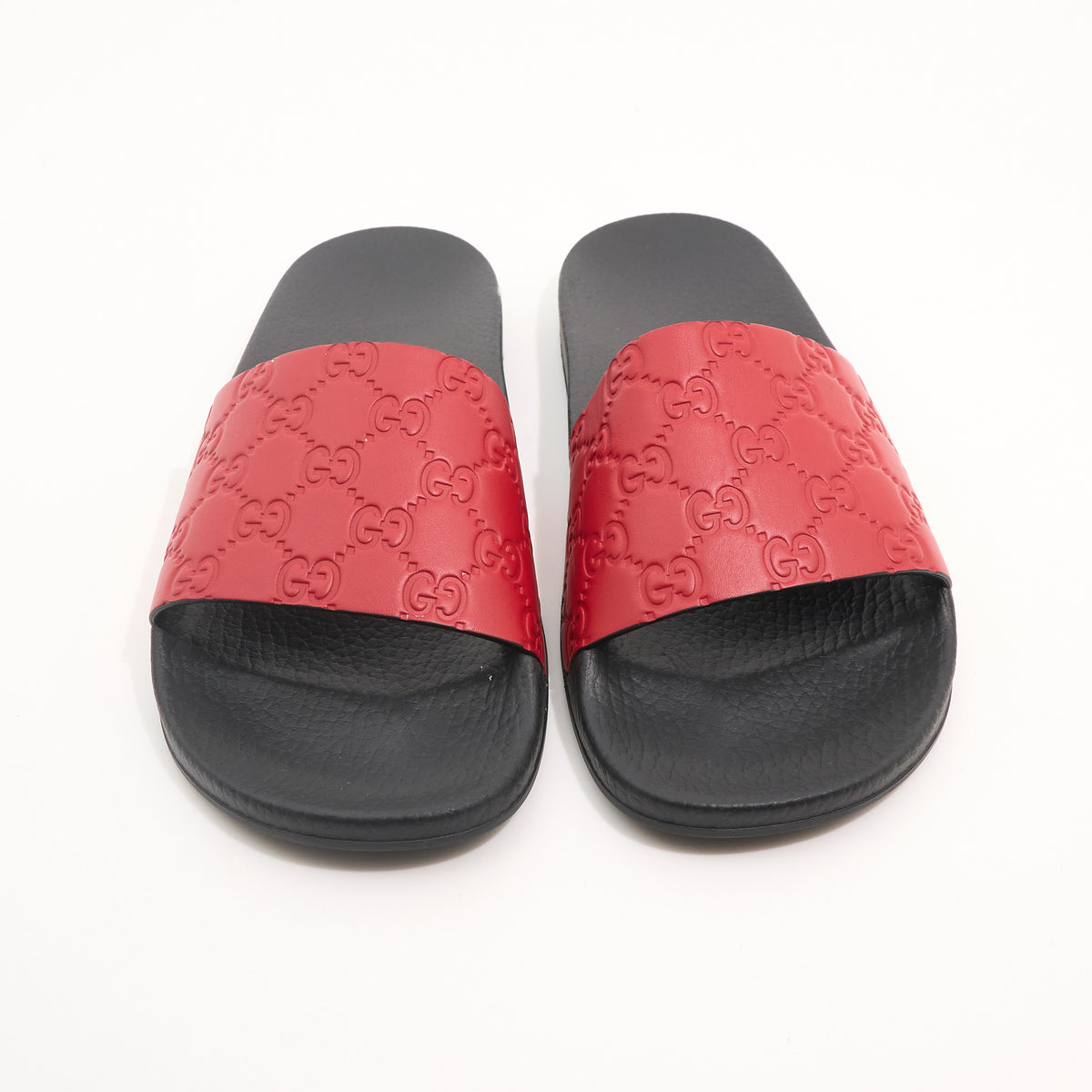 Gucci Red GG Pool Slides EU 40