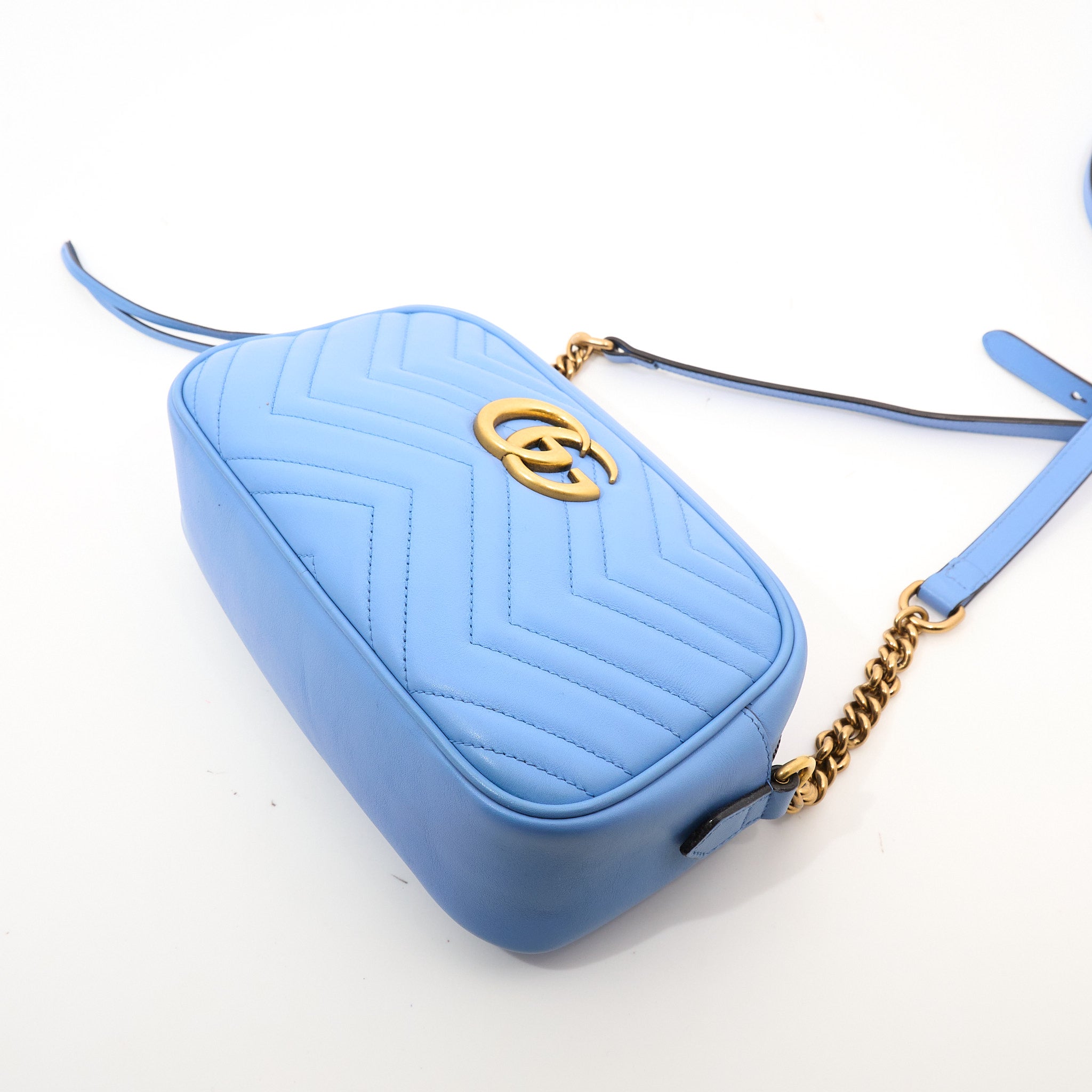 Gucci GG Marmont Blue Marmont Matelassé Bag