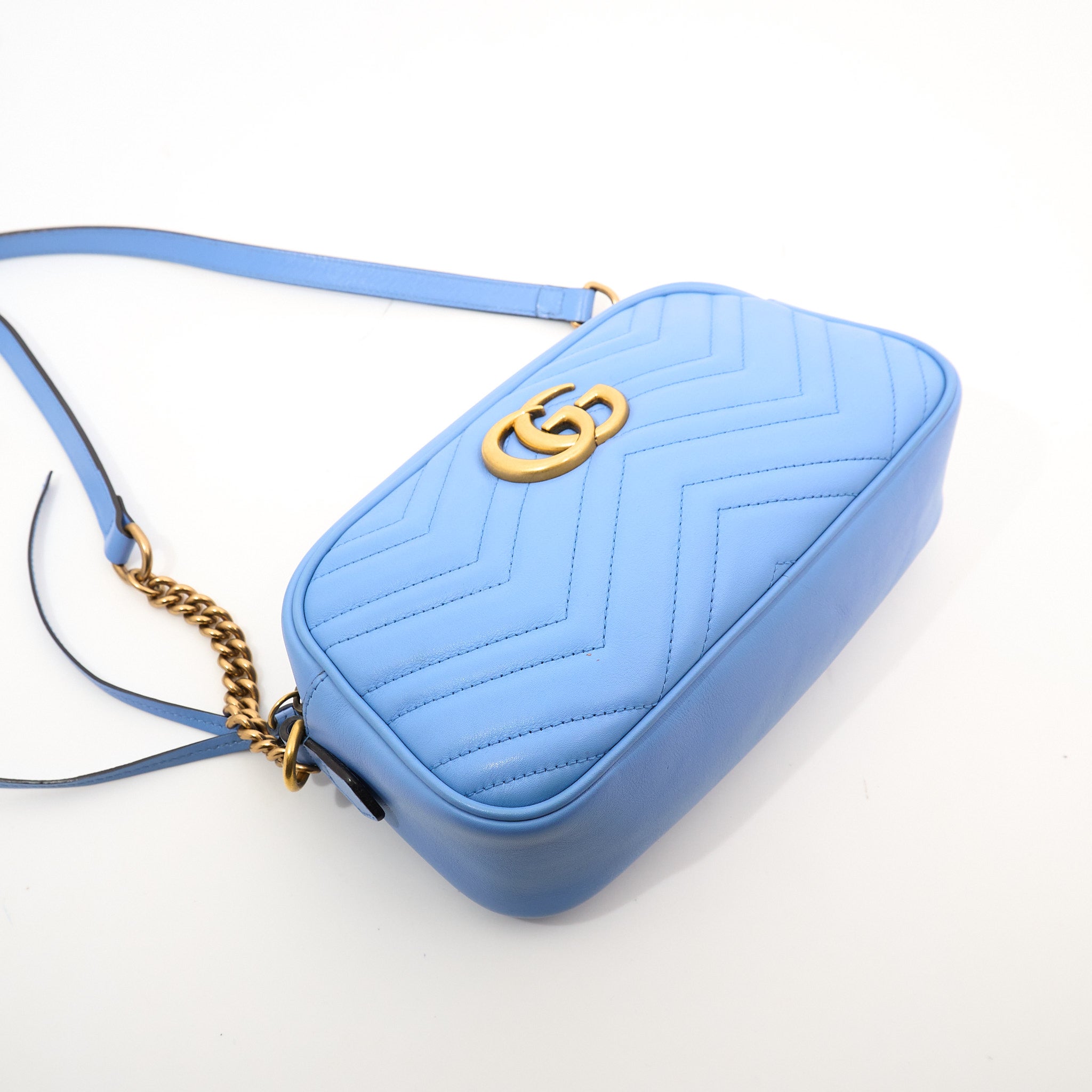 Gucci GG Marmont Blue Marmont Matelassé Bag