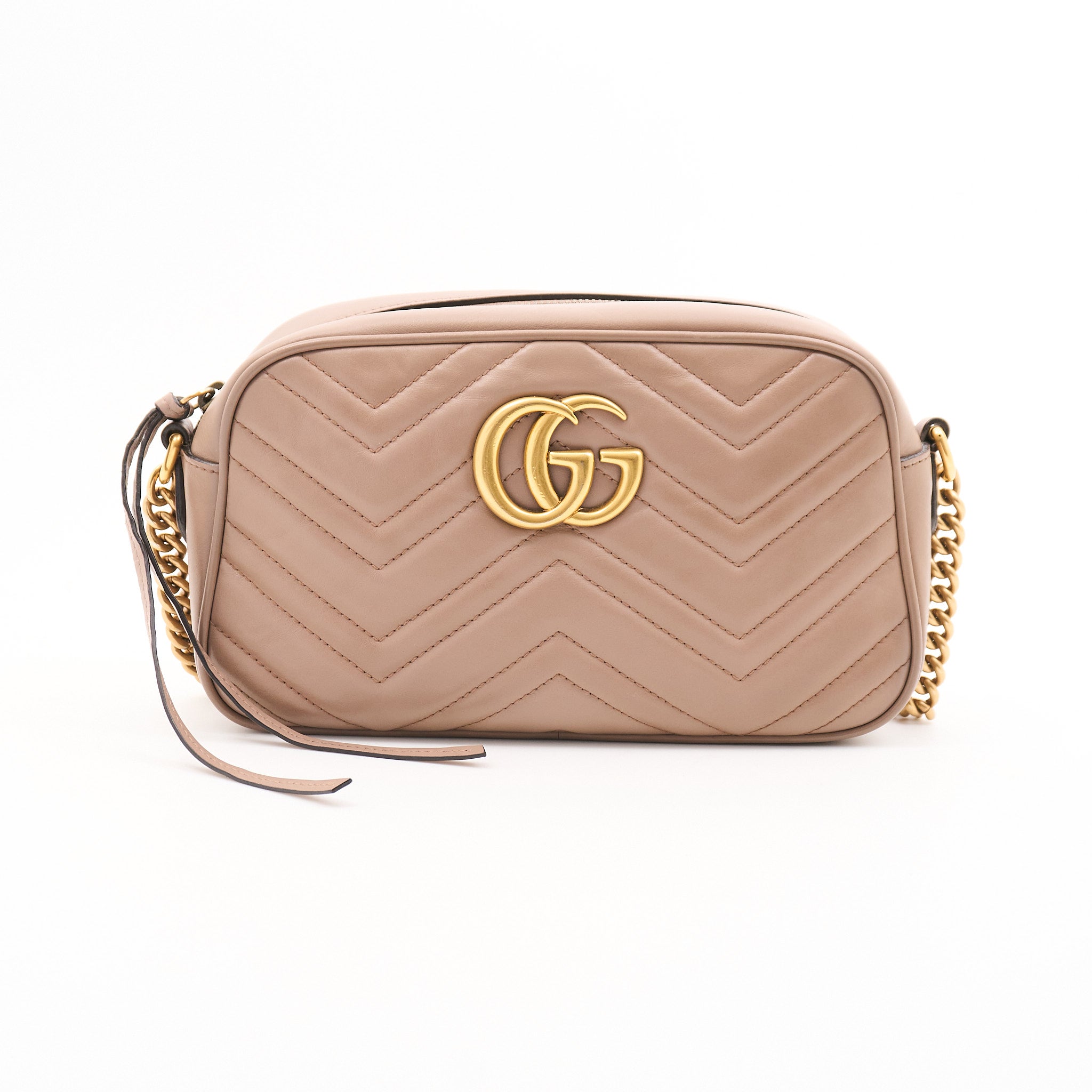 Gucci GG Marmont Dusty Beige Marmont Matelassé Bag