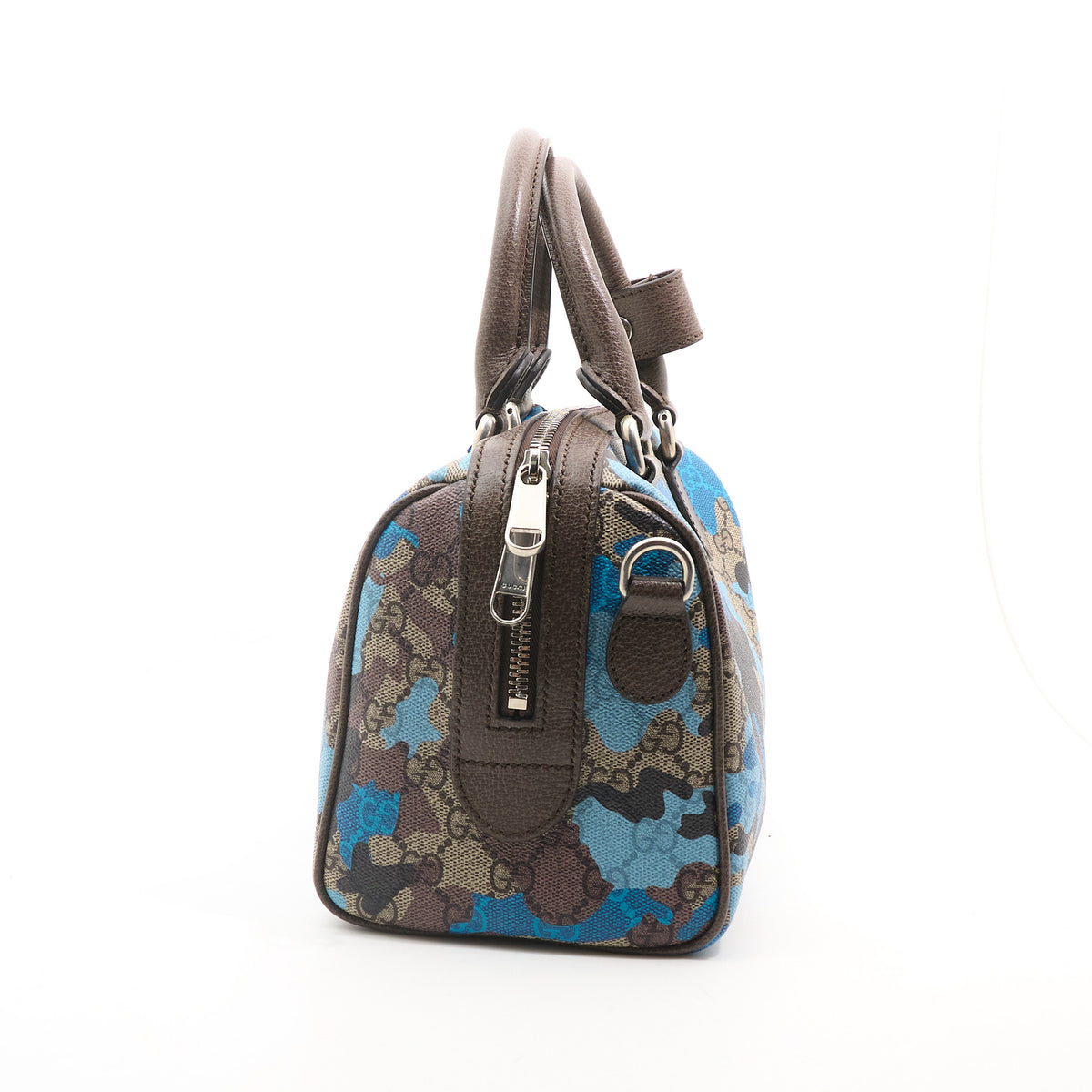 Gucci GG Supreme Camouflage Mini Boston Bag 25cm