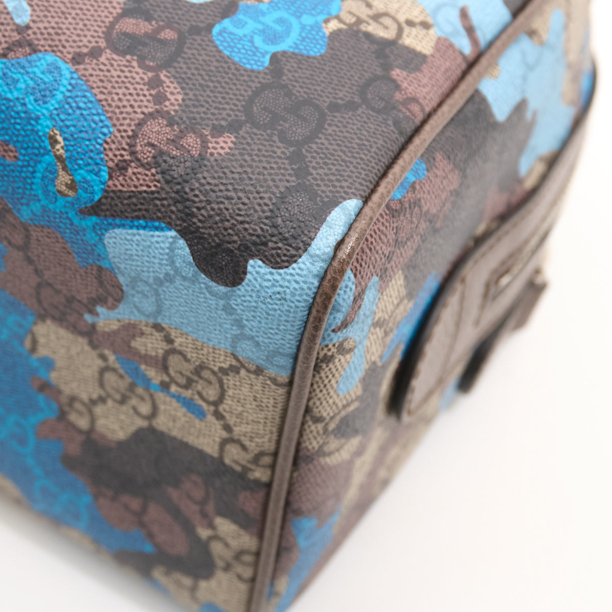 Gucci GG Supreme Camouflage Mini Boston Bag 25cm