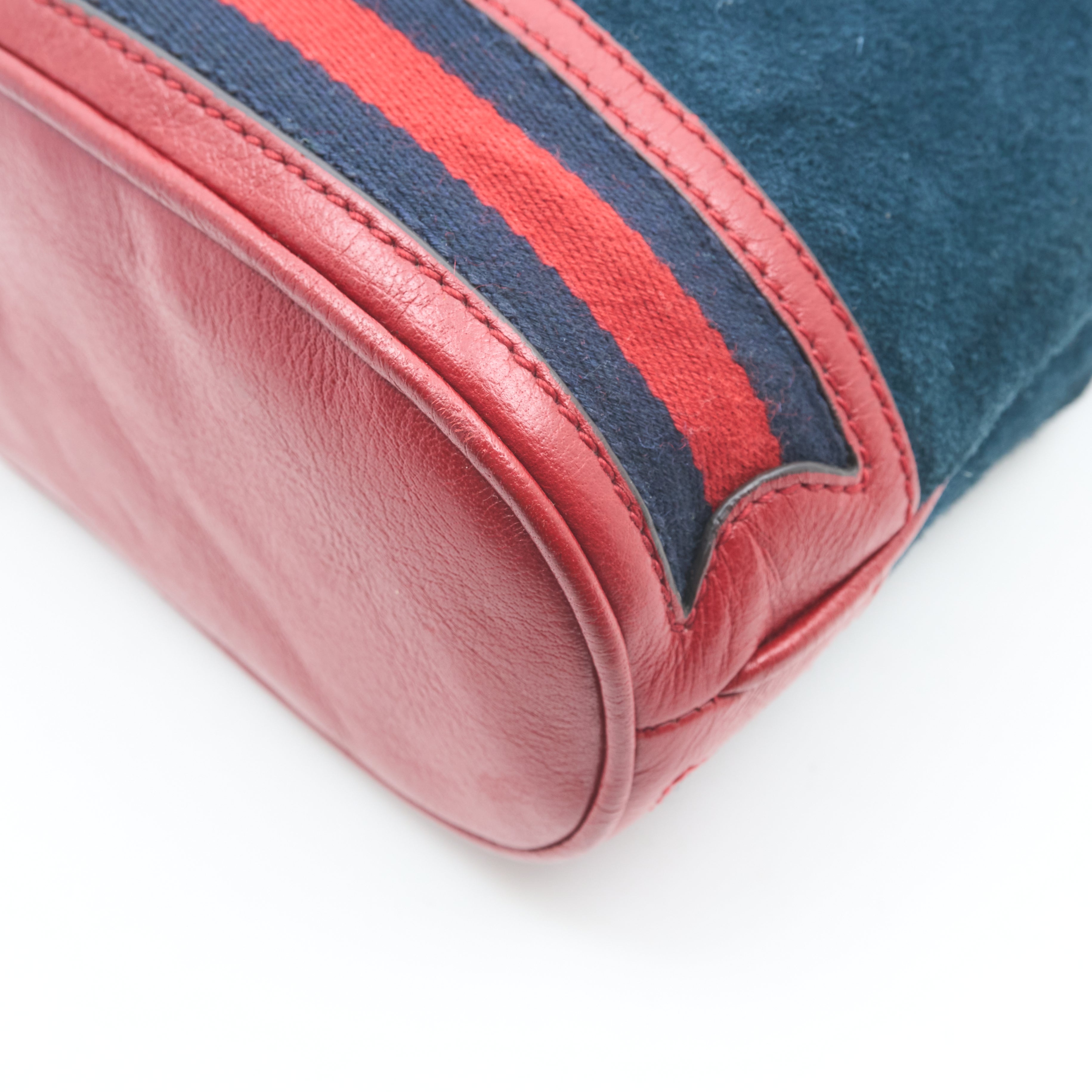 Gucci Suede Ophidia Mini Bucket Bag