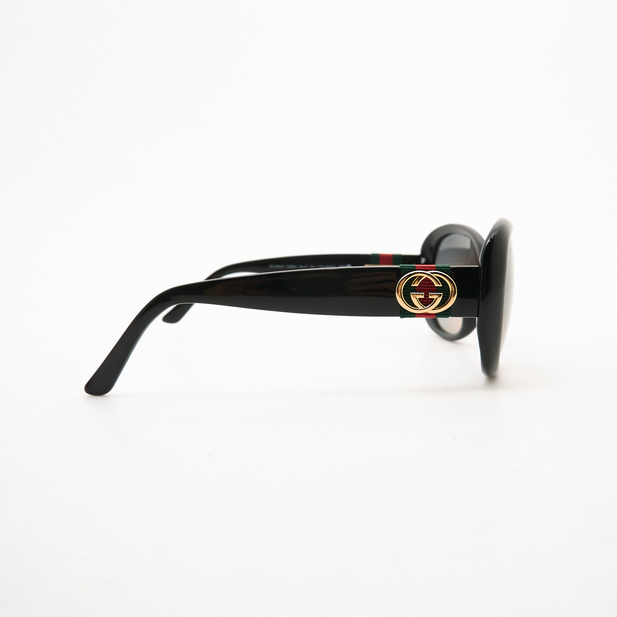 Gucci Black Square Polarised Sunglasses