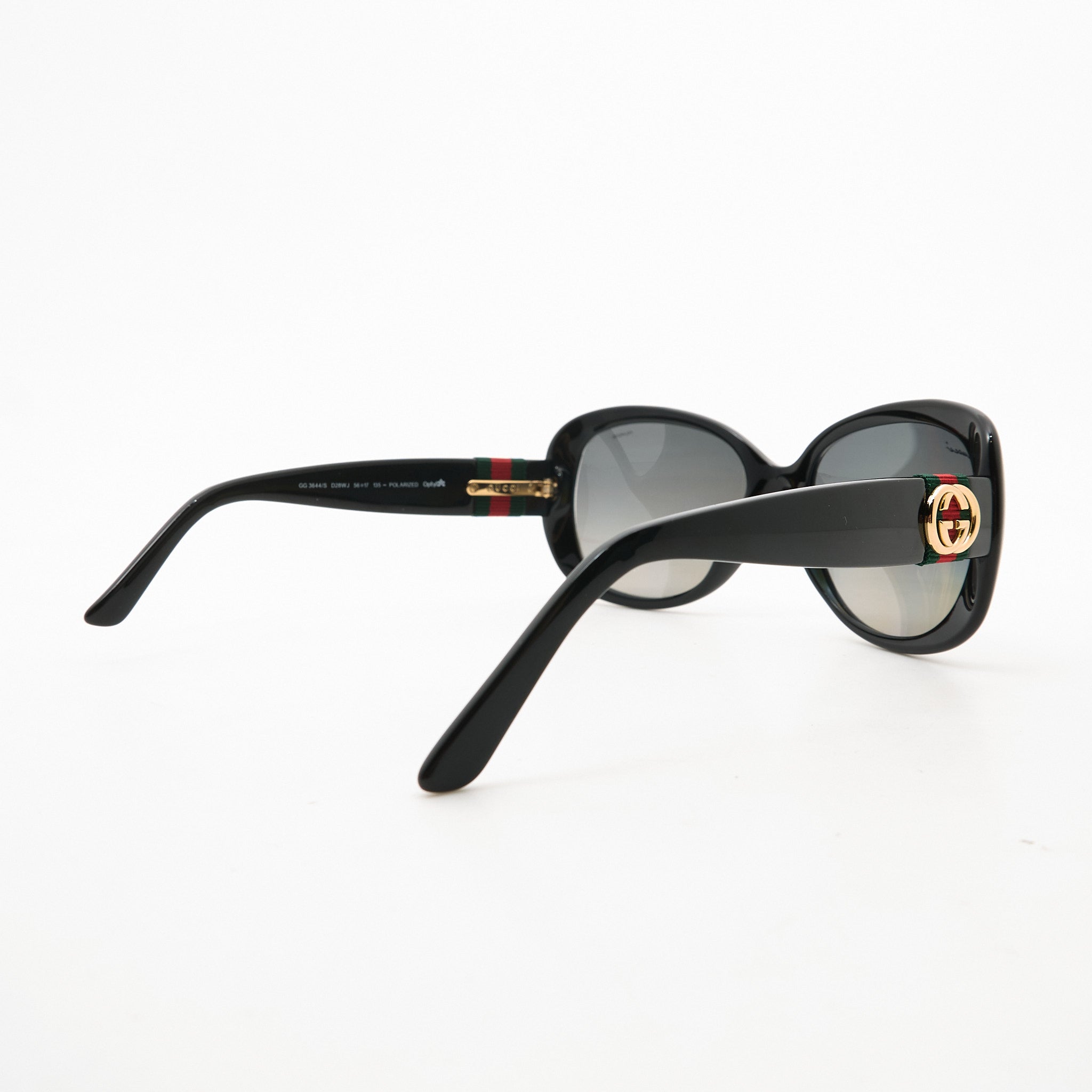Gucci Black Square Polarised Sunglasses