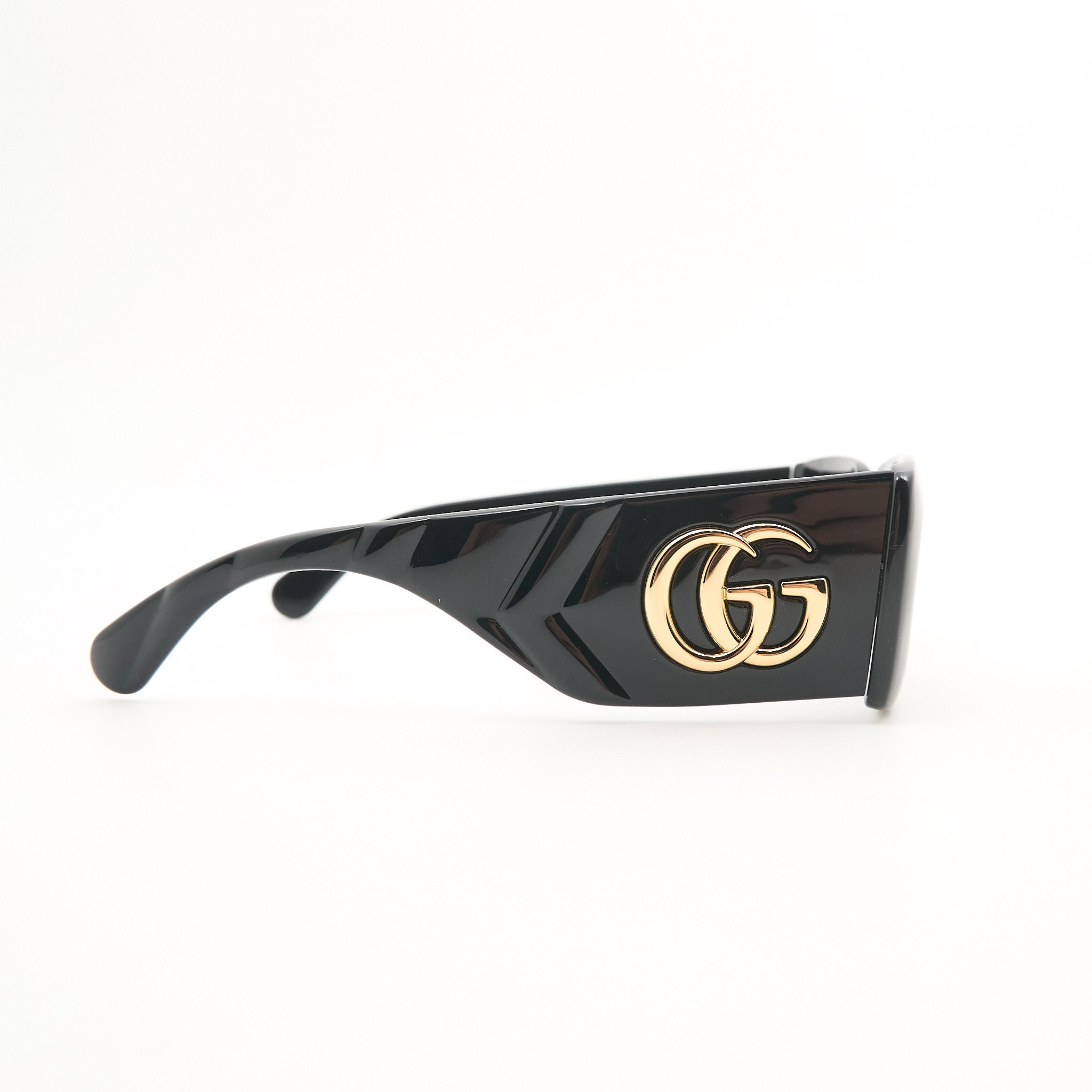 Gucci Black Rectangle Sunglasses