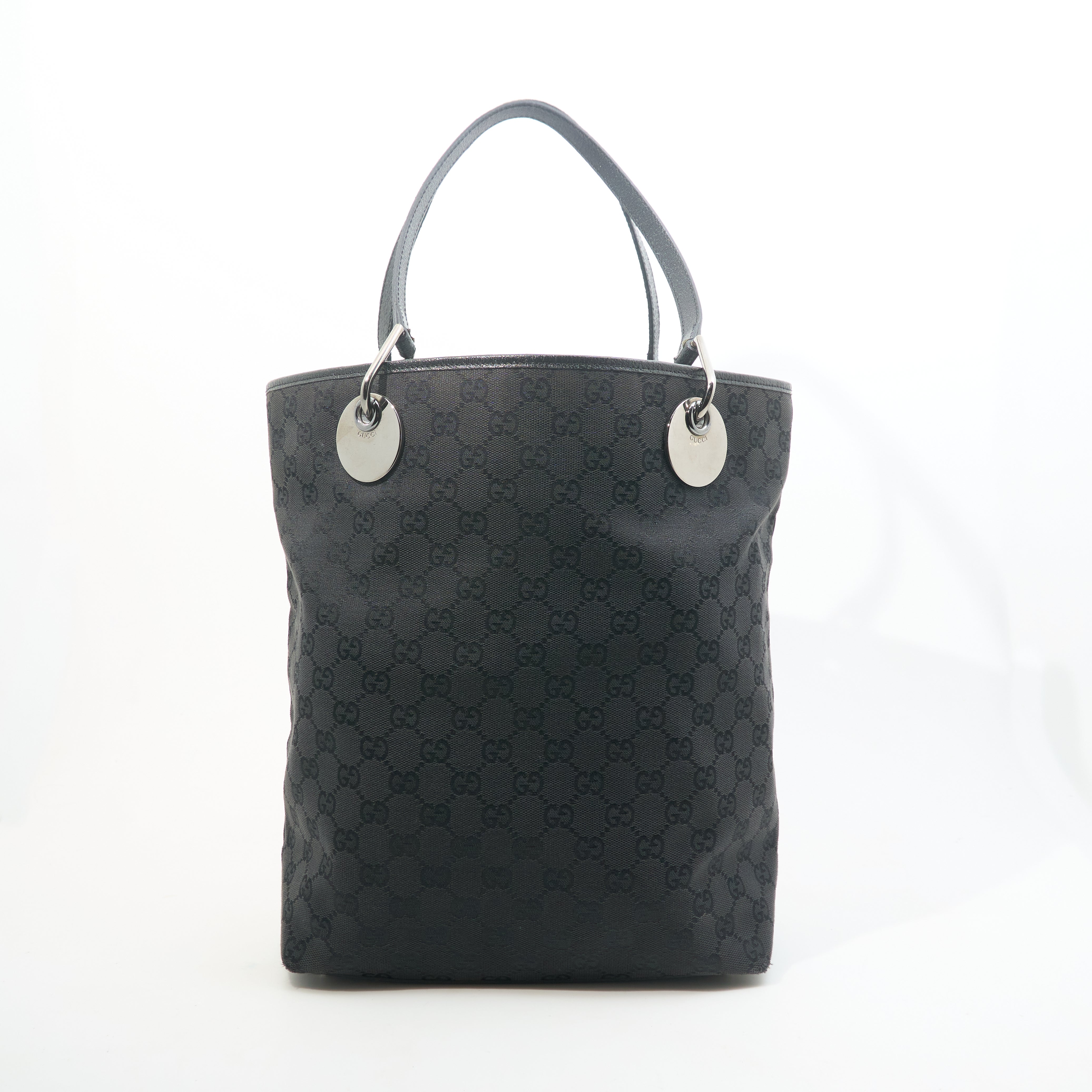 Gucci Vintage Black GG Supreme Tote