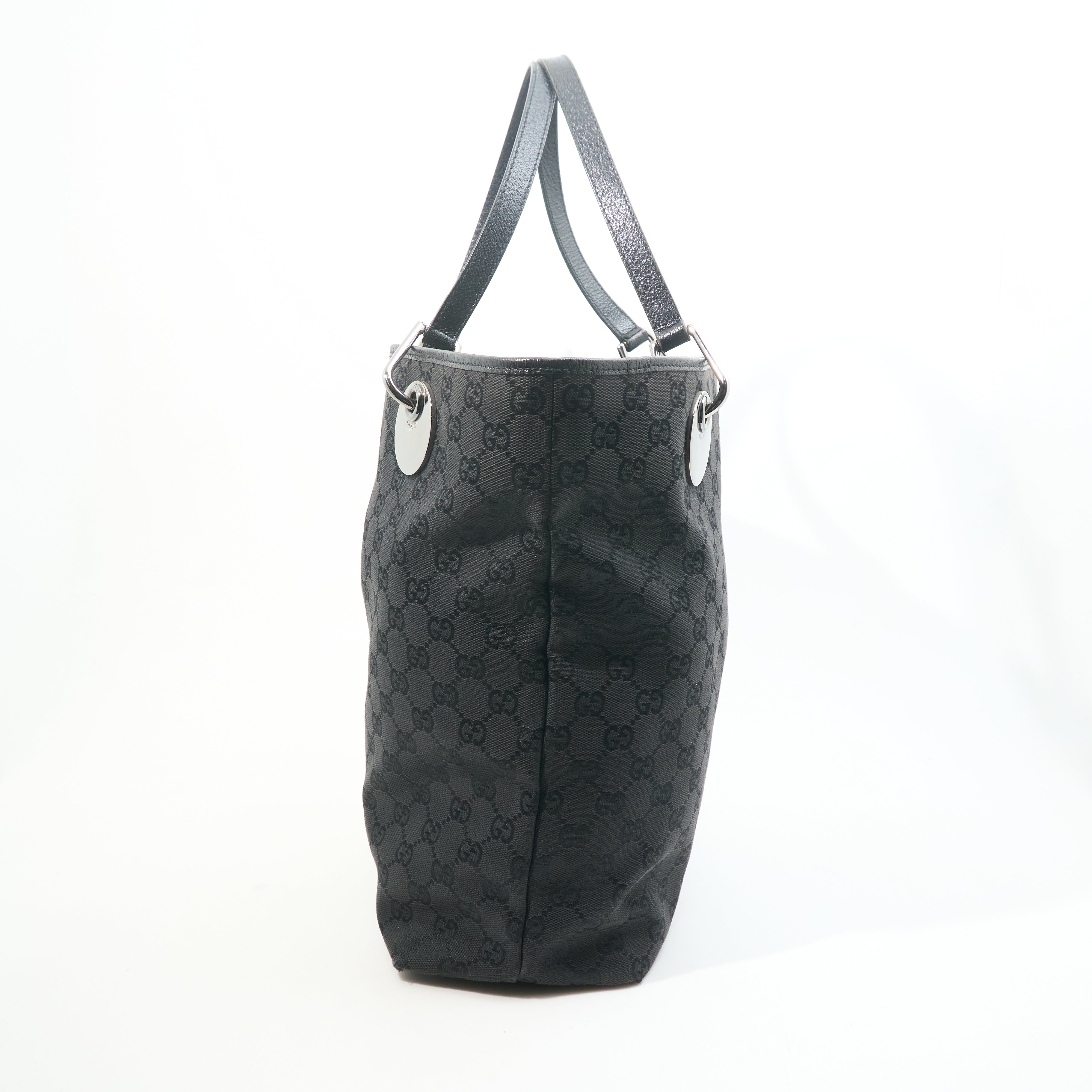 Gucci Vintage Black GG Supreme Tote