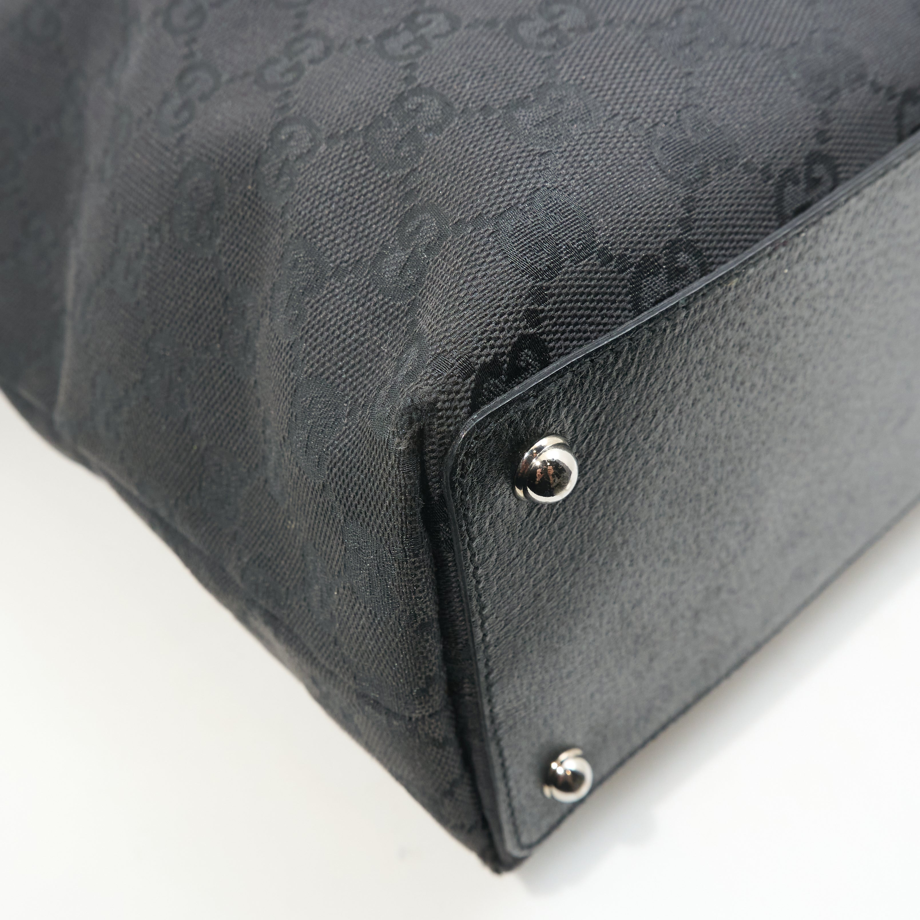 Gucci Vintage Black GG Supreme Tote