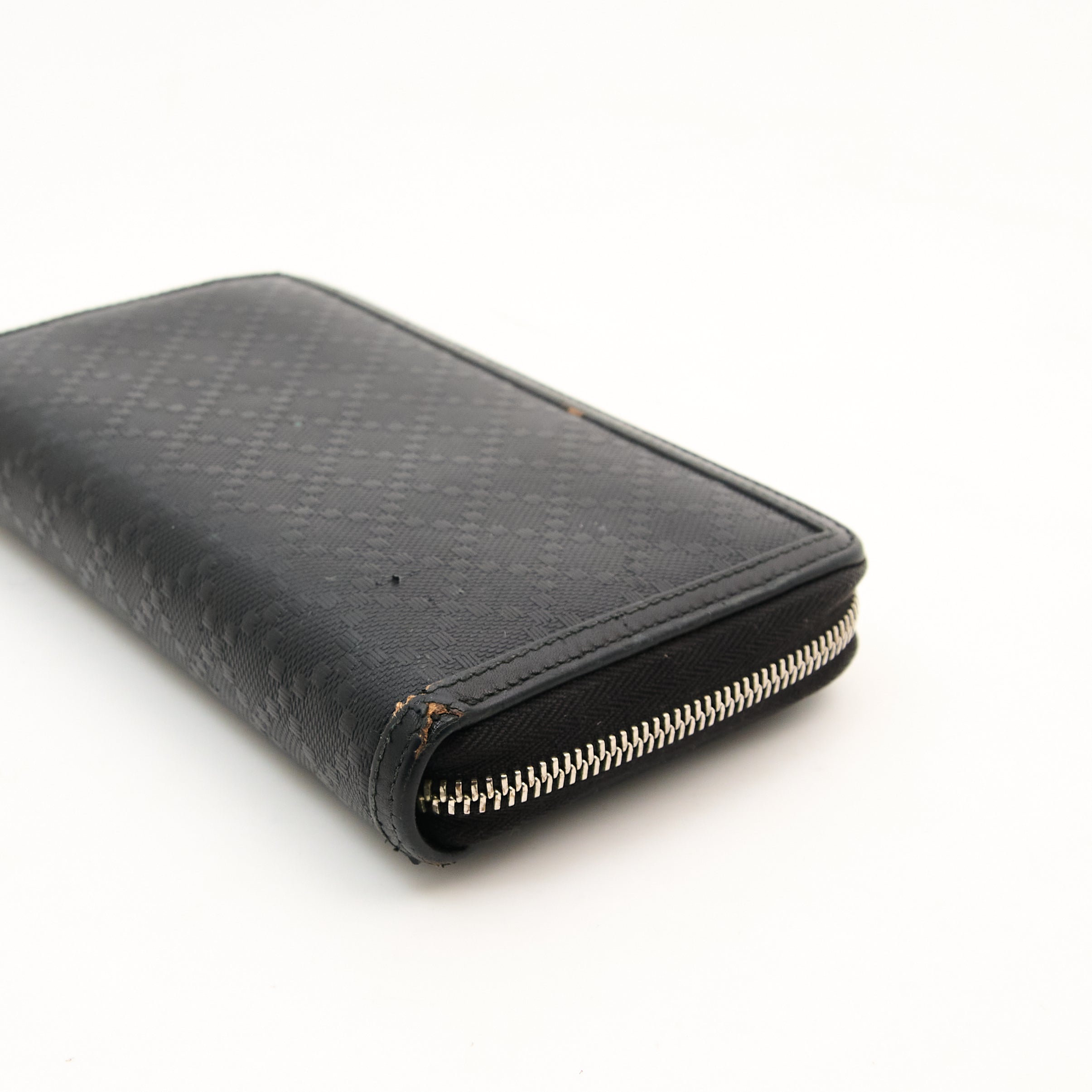 Gucci Black Zip Around Wallet