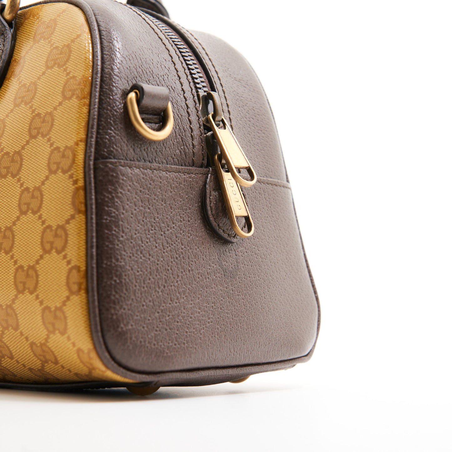 Gucci x Adidas Canvas Duffle Bag in Brown Monogram GHW