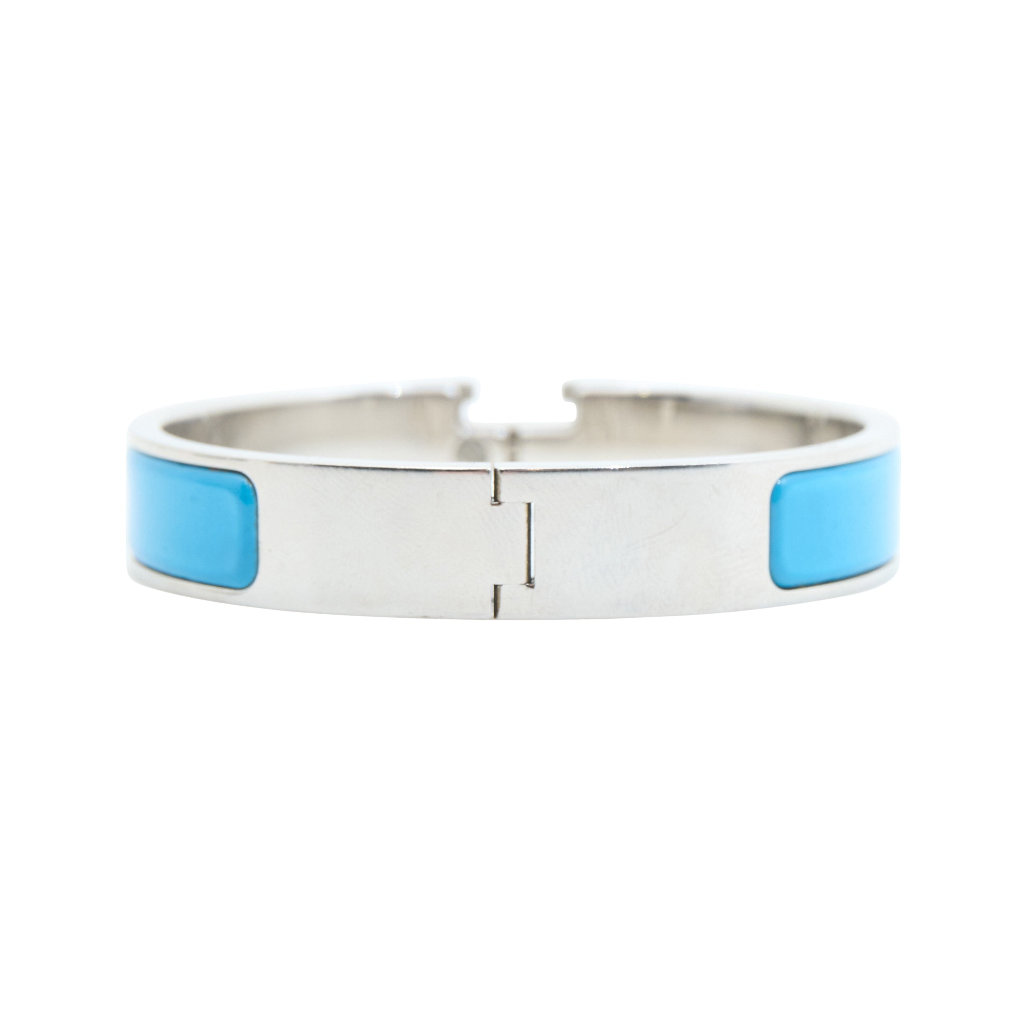 Hermes Clic H Blue Bangle PM