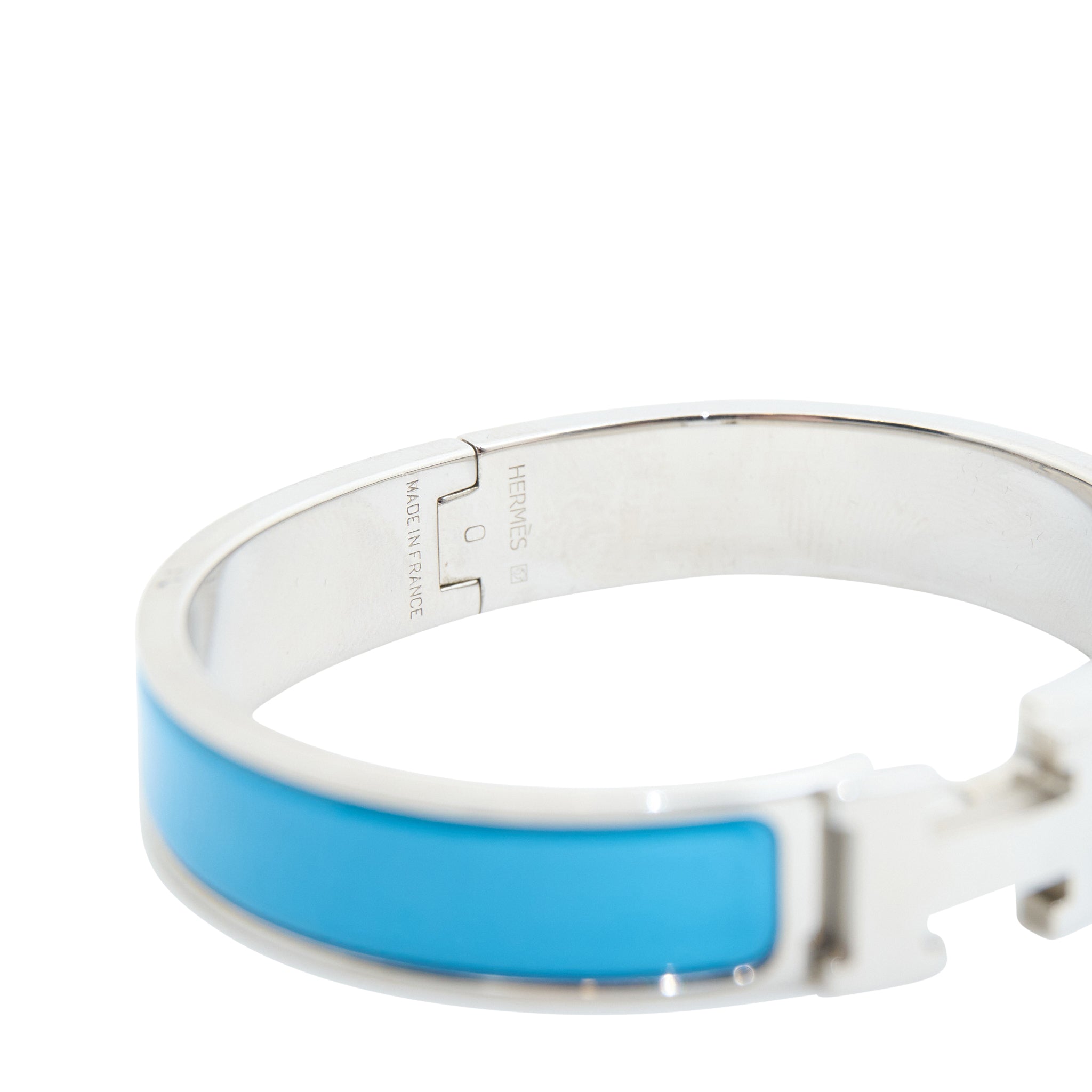 Hermes Clic H Blue Bangle PM