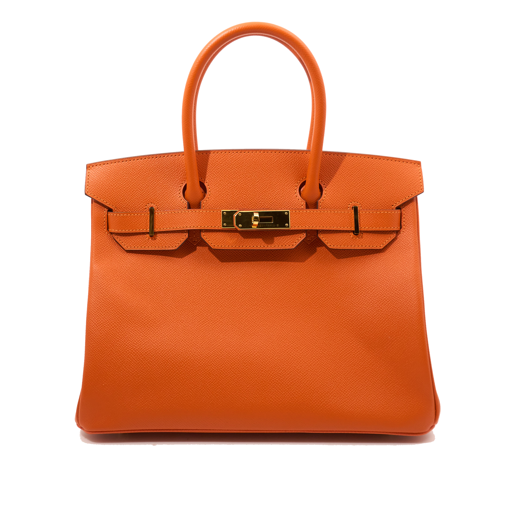 Hermes Birkin 30 Orange Epsom Stamp A (2017)