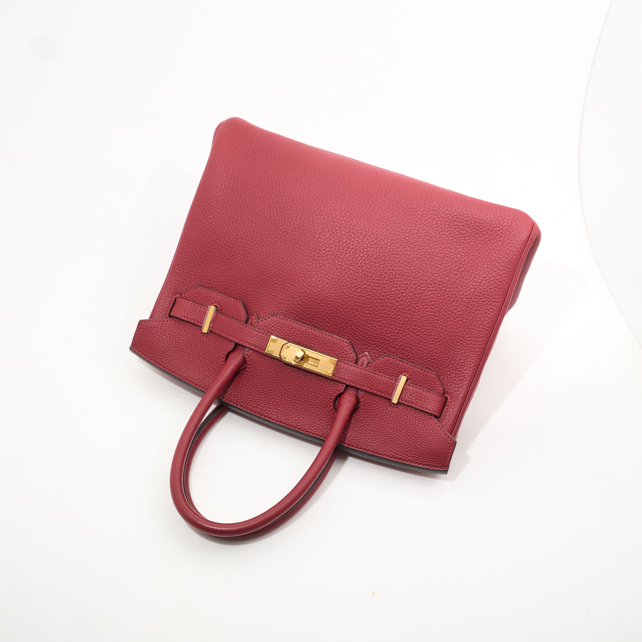 Hermes Birkin 30 Togo Rouge Grenat Stamp X 2016