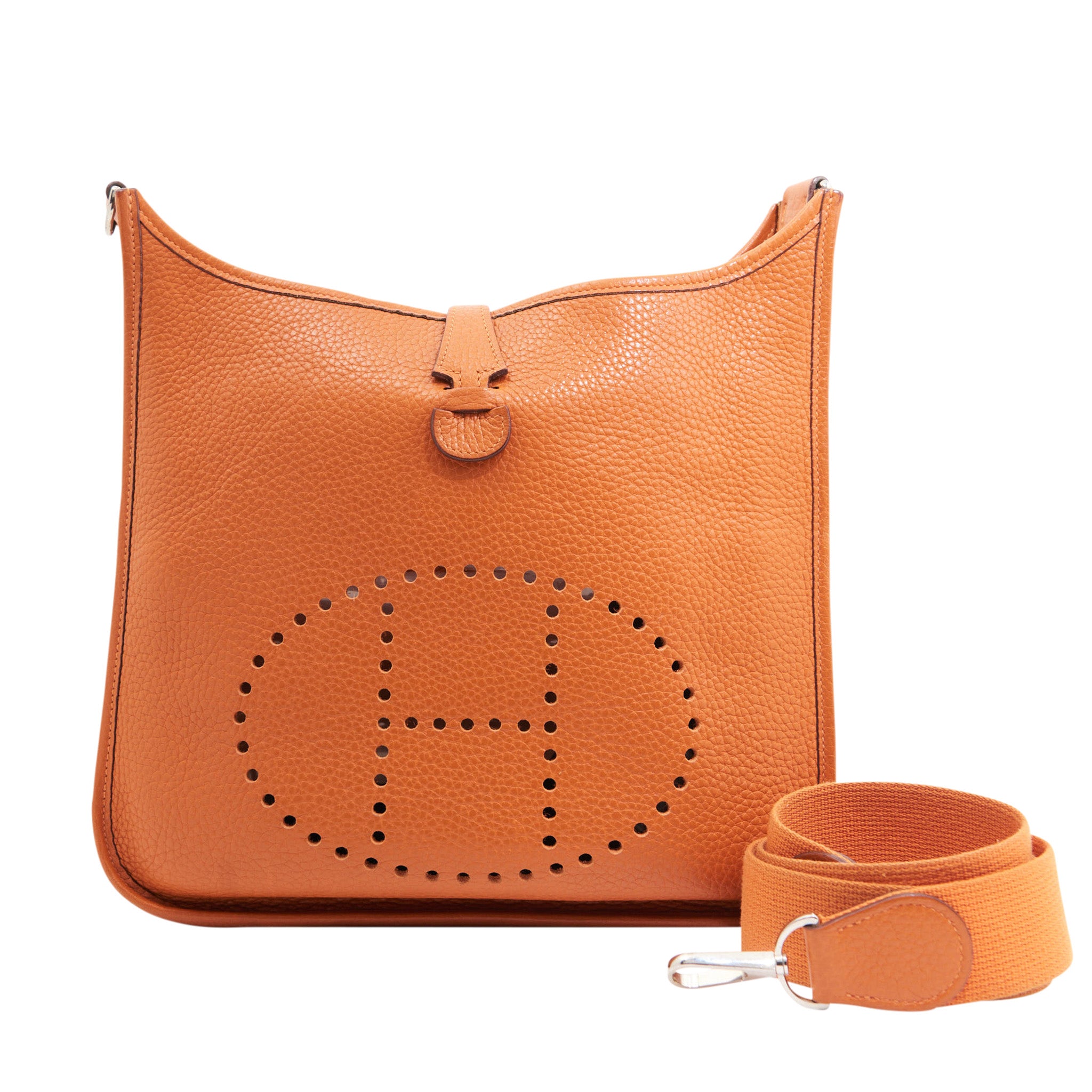 Hermes Clemence Evelyn 29 in Orange SHW