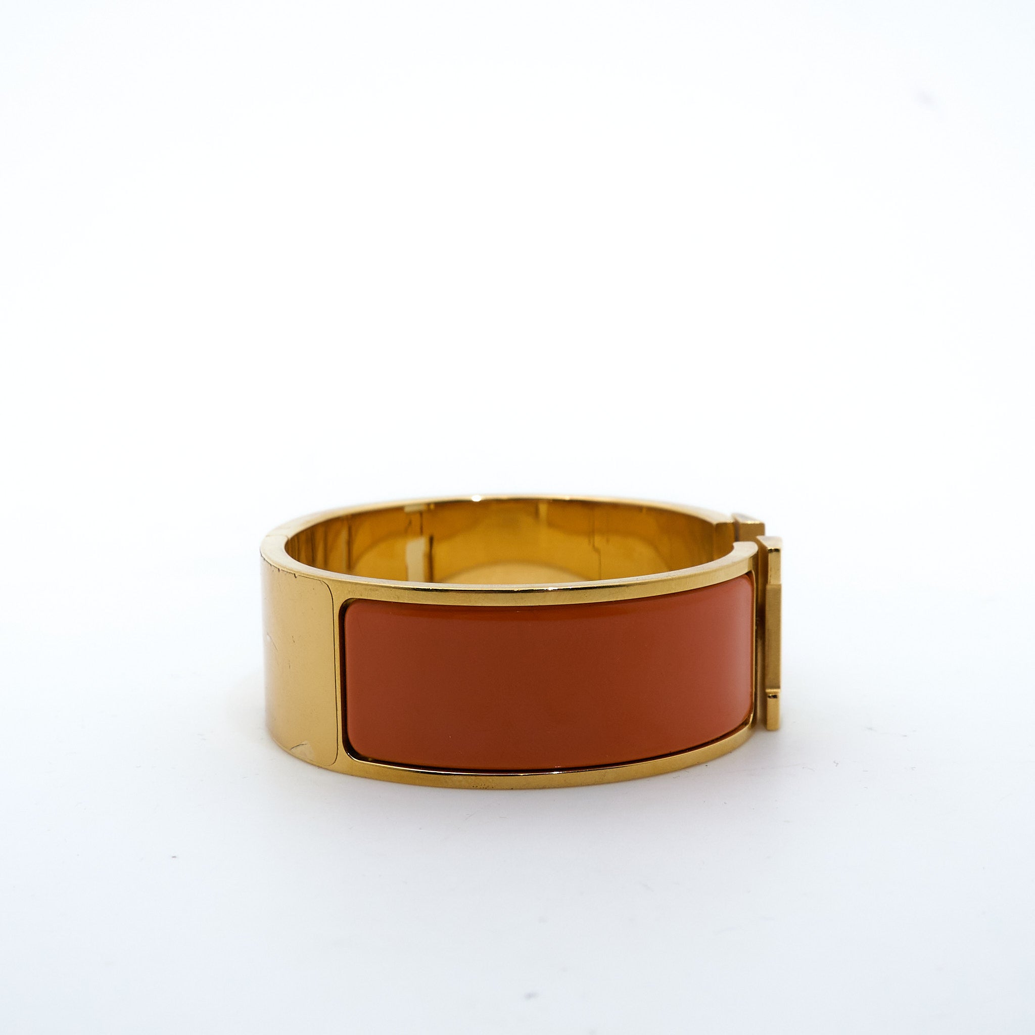 Hermes Clic Clac H Bracelet Orange GM