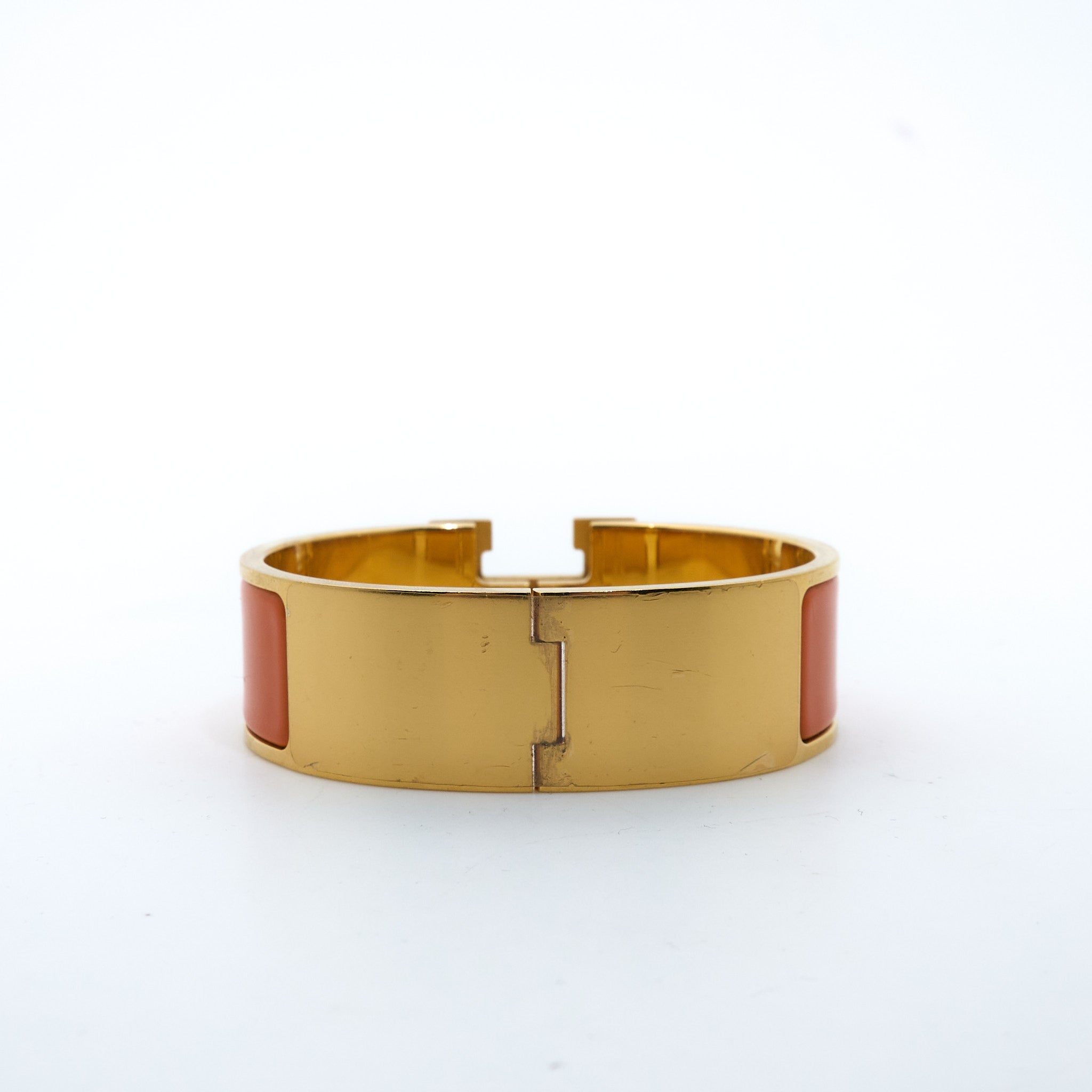 Hermes Clic Clac H Bracelet Orange GM