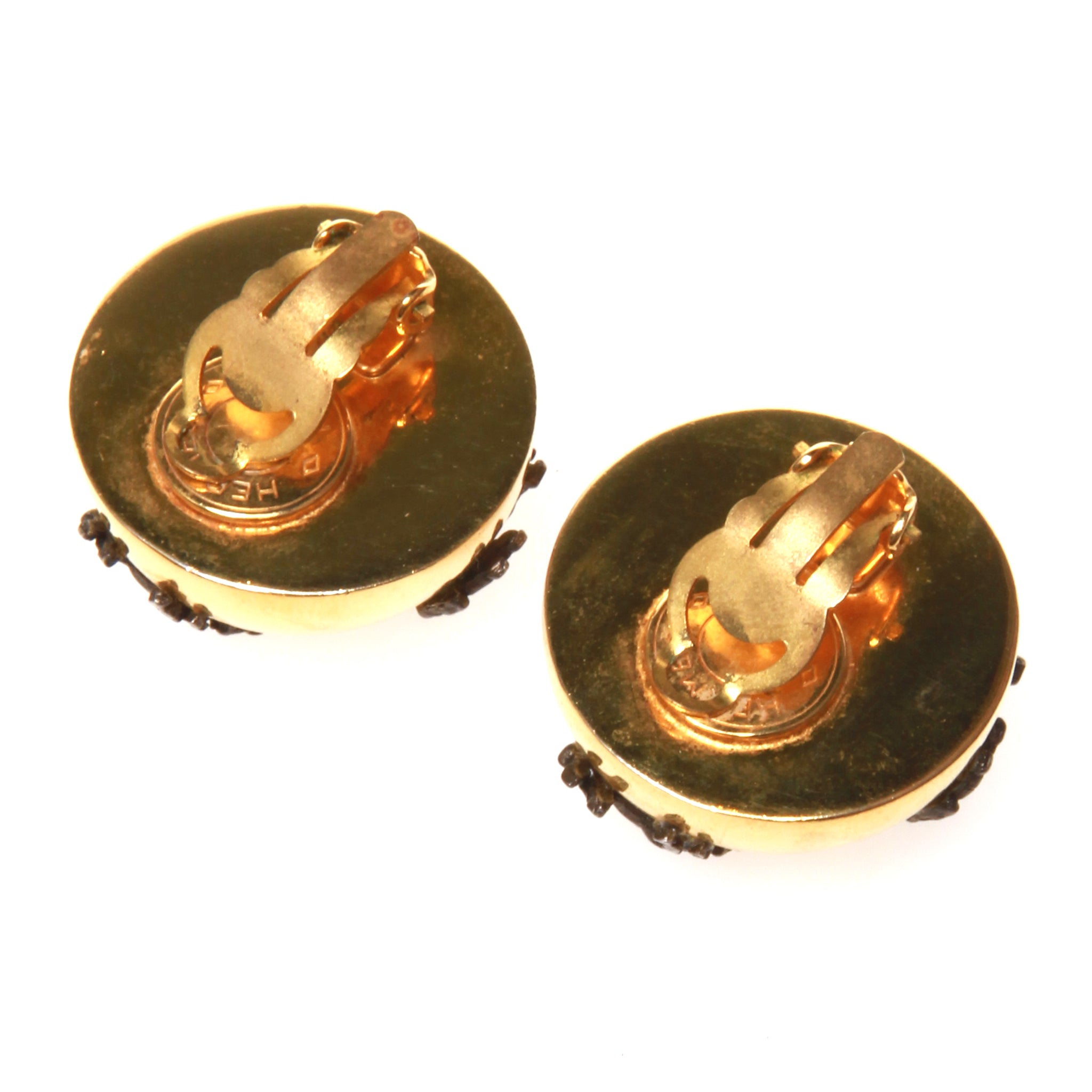 Hermes Pegasus Clip On Earrings