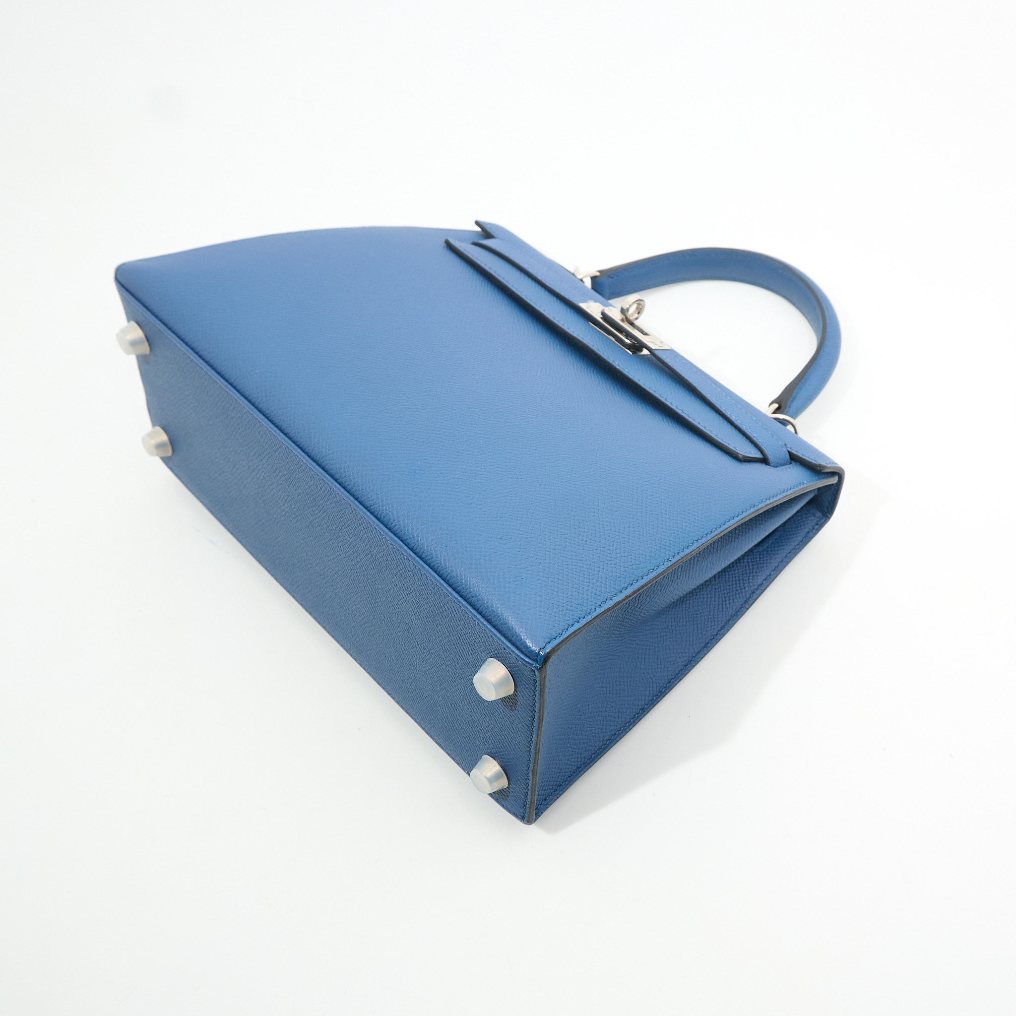 Hermes Kelly 25 Epsom S4 Deep Blue Kelly 25 Epsom leather PHW Stamp A