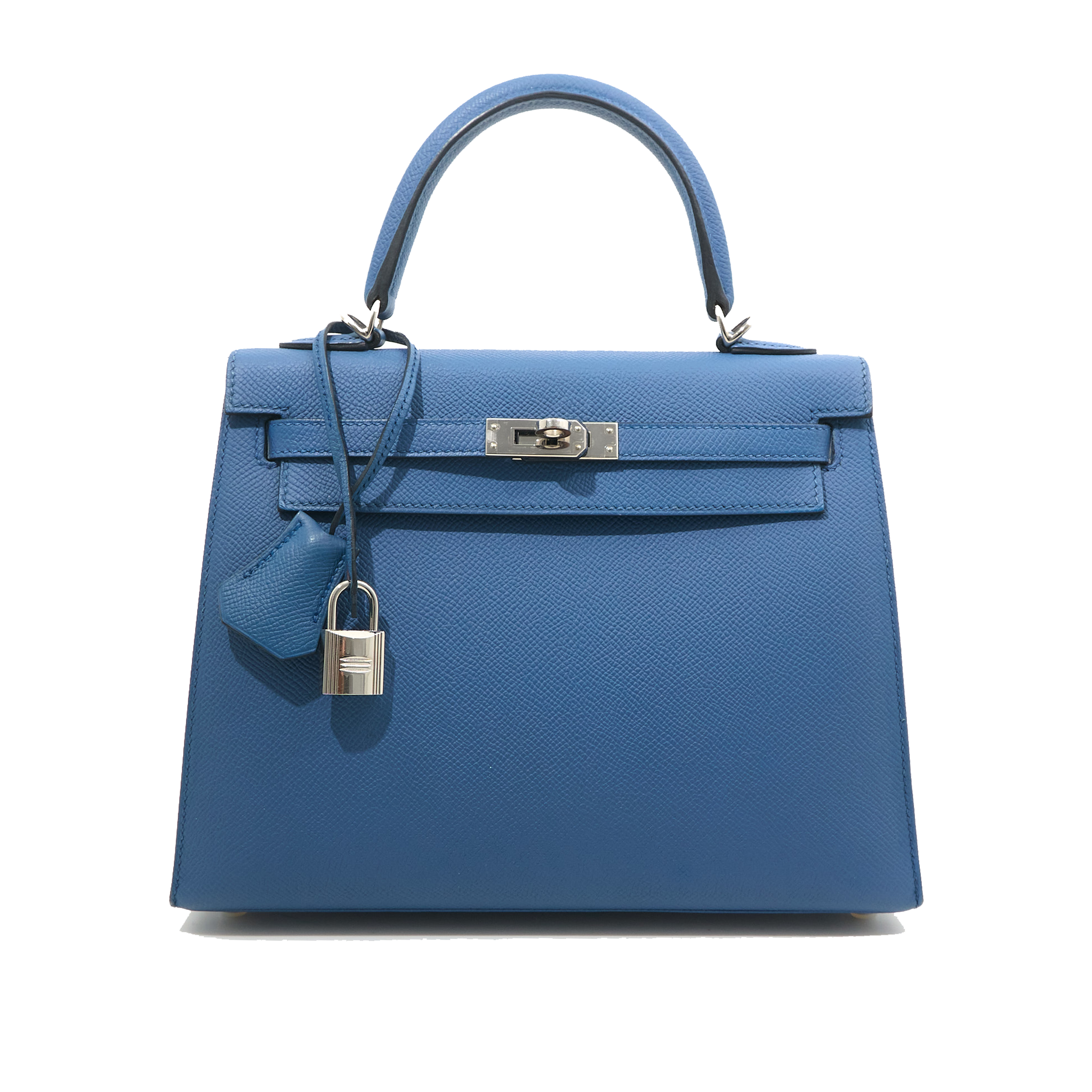 Hermes Kelly 25 Epsom S4 Deep Blue Kelly 25 Epsom leather PHW Stamp A