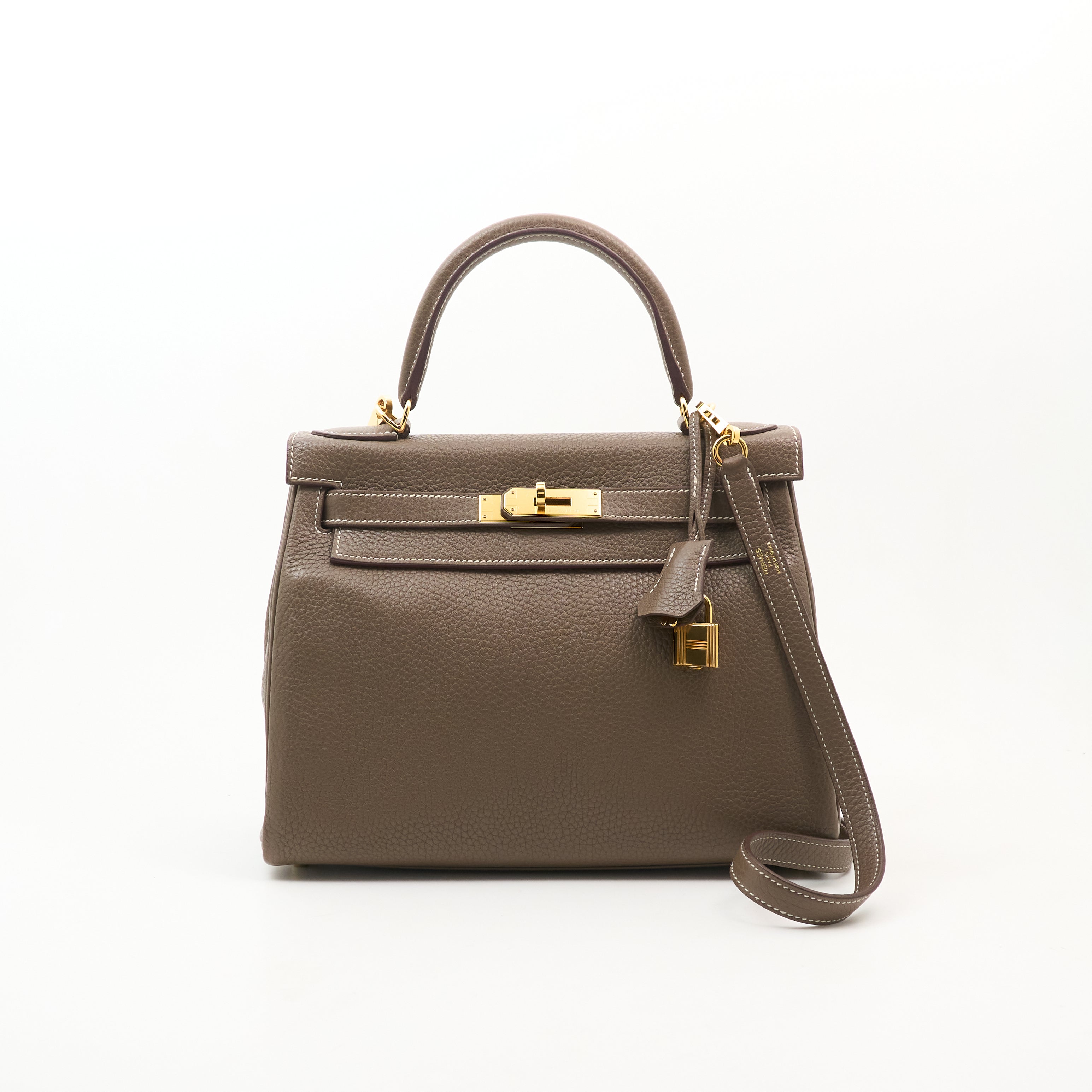 Hermes Kelly 28 Retourne Etoupe Stamp T (2015)