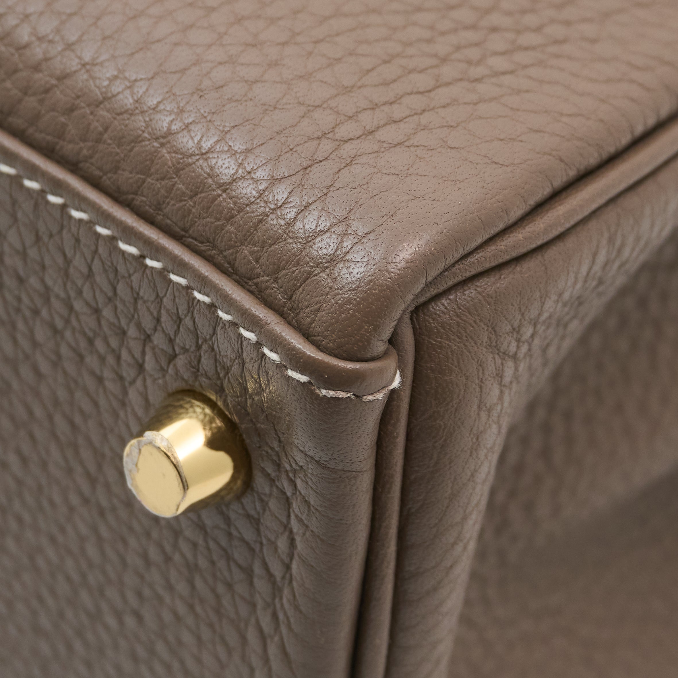Hermes Kelly 28 Retourne Etoupe Stamp T (2015)