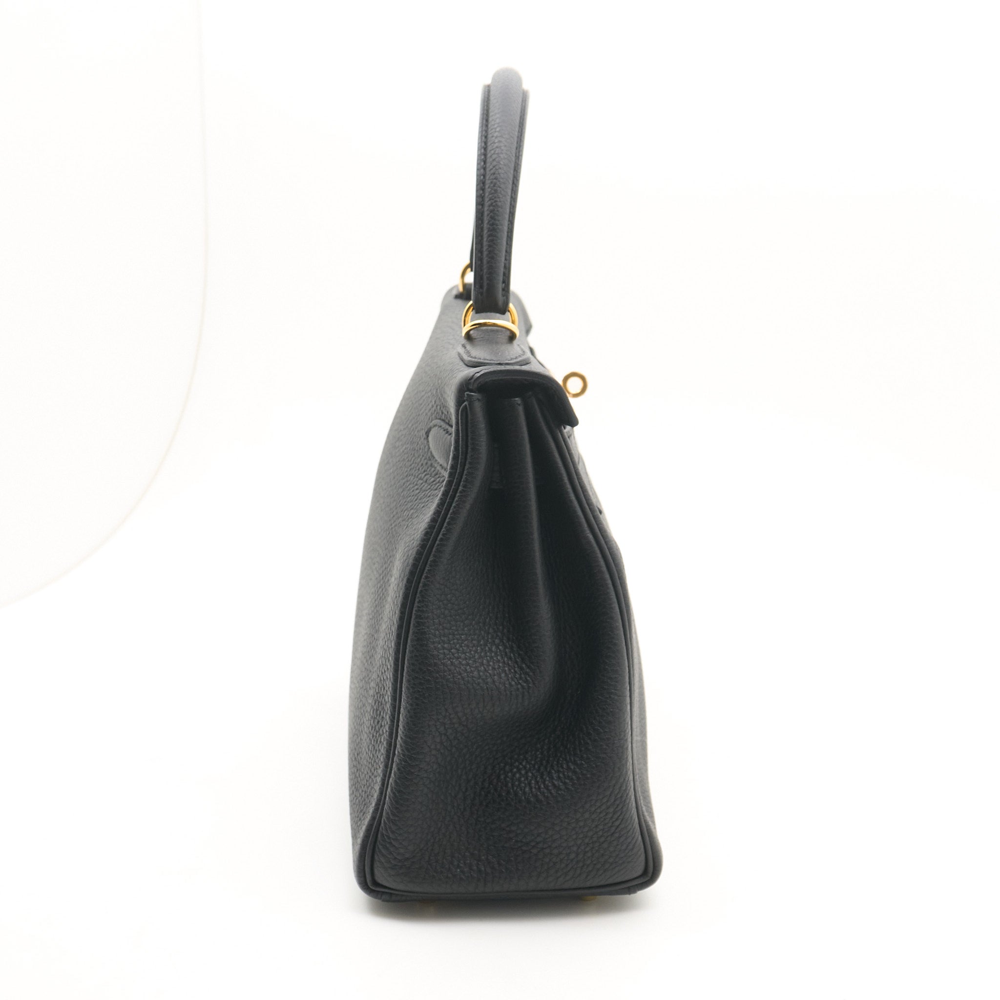 Hermes Kelly 28 Togo Noir GHW Stamp A (2017)