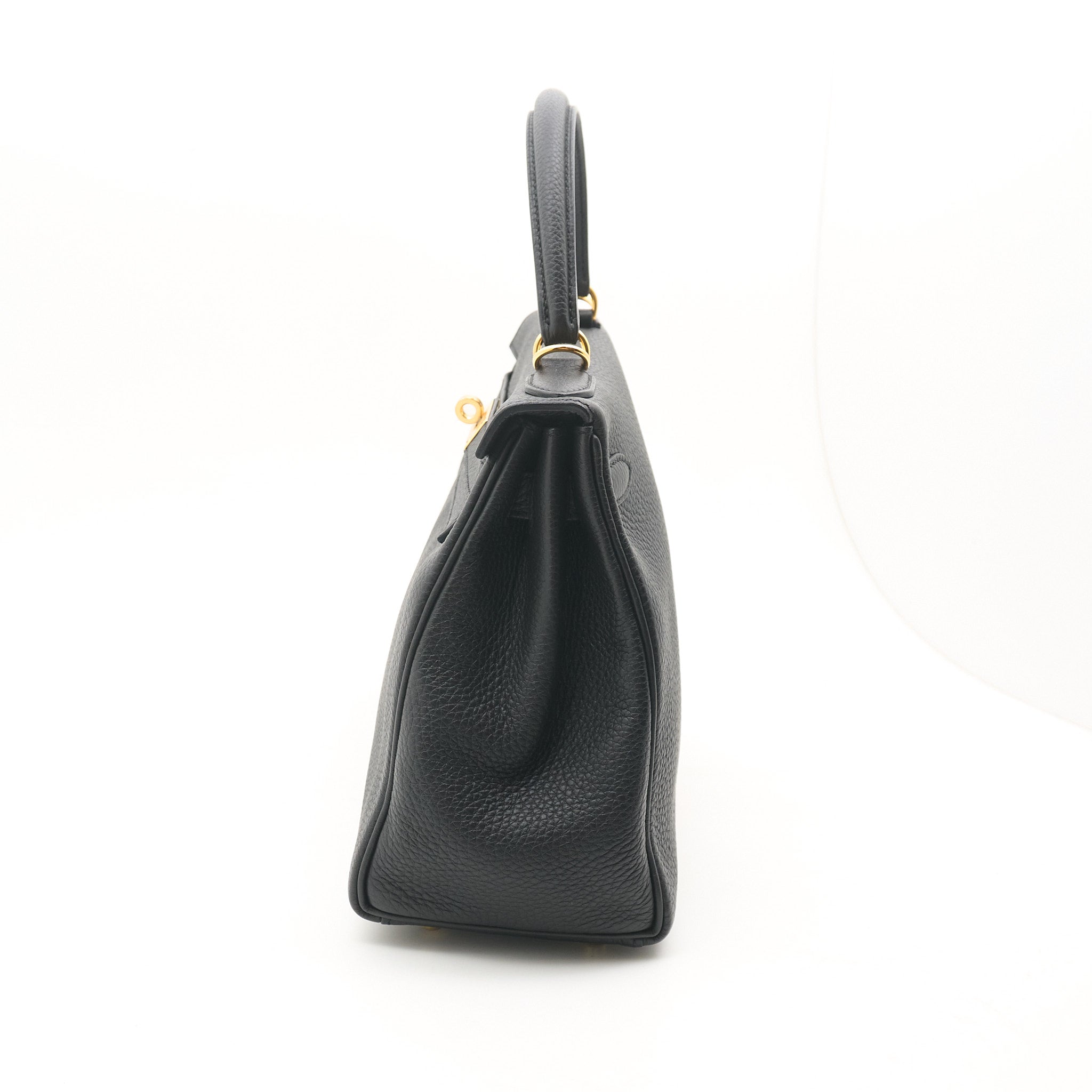 Hermes Kelly 28 Togo Noir GHW Stamp A (2017)