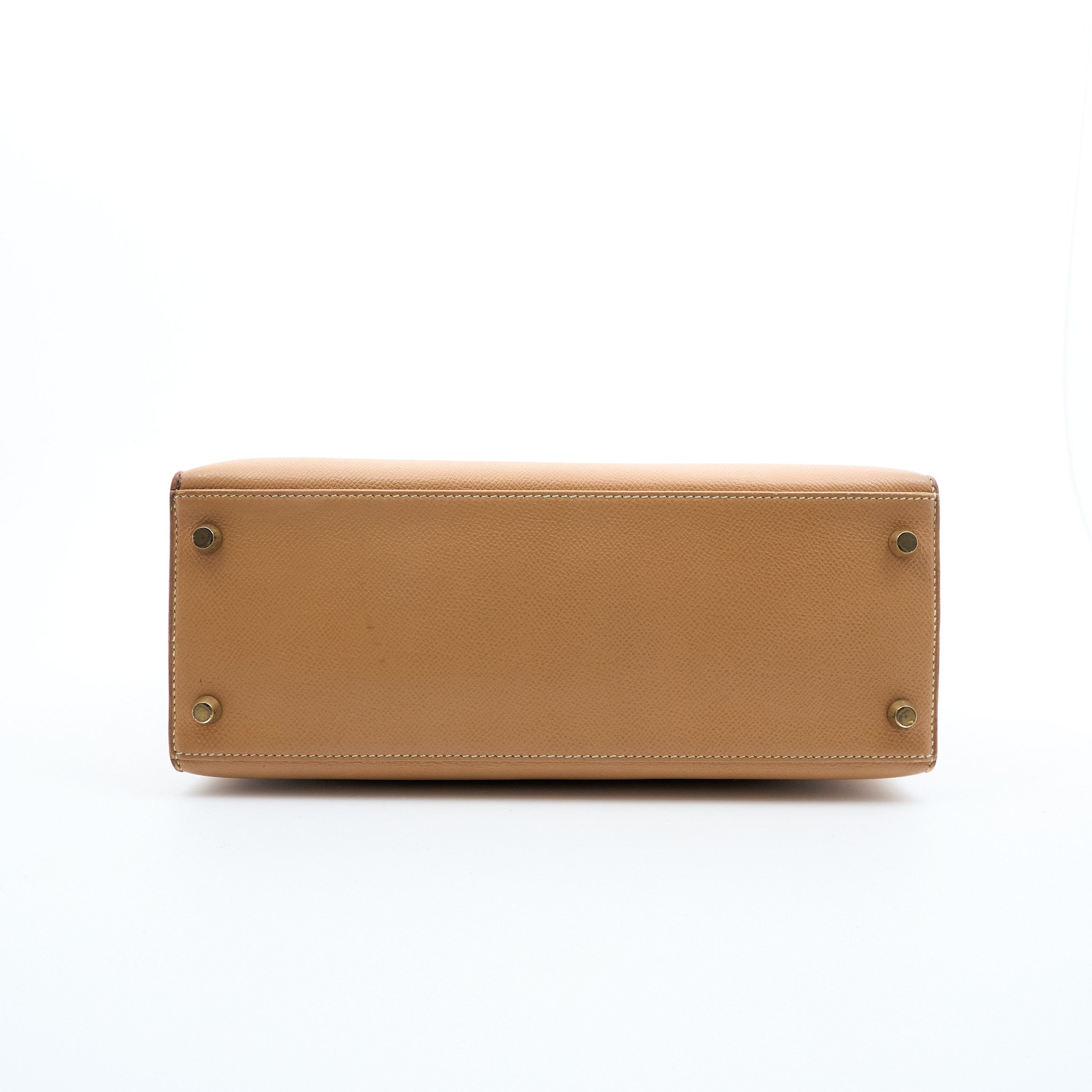 Hermes Kelly 28 Vintage Sesame Natural Courchevel GHW