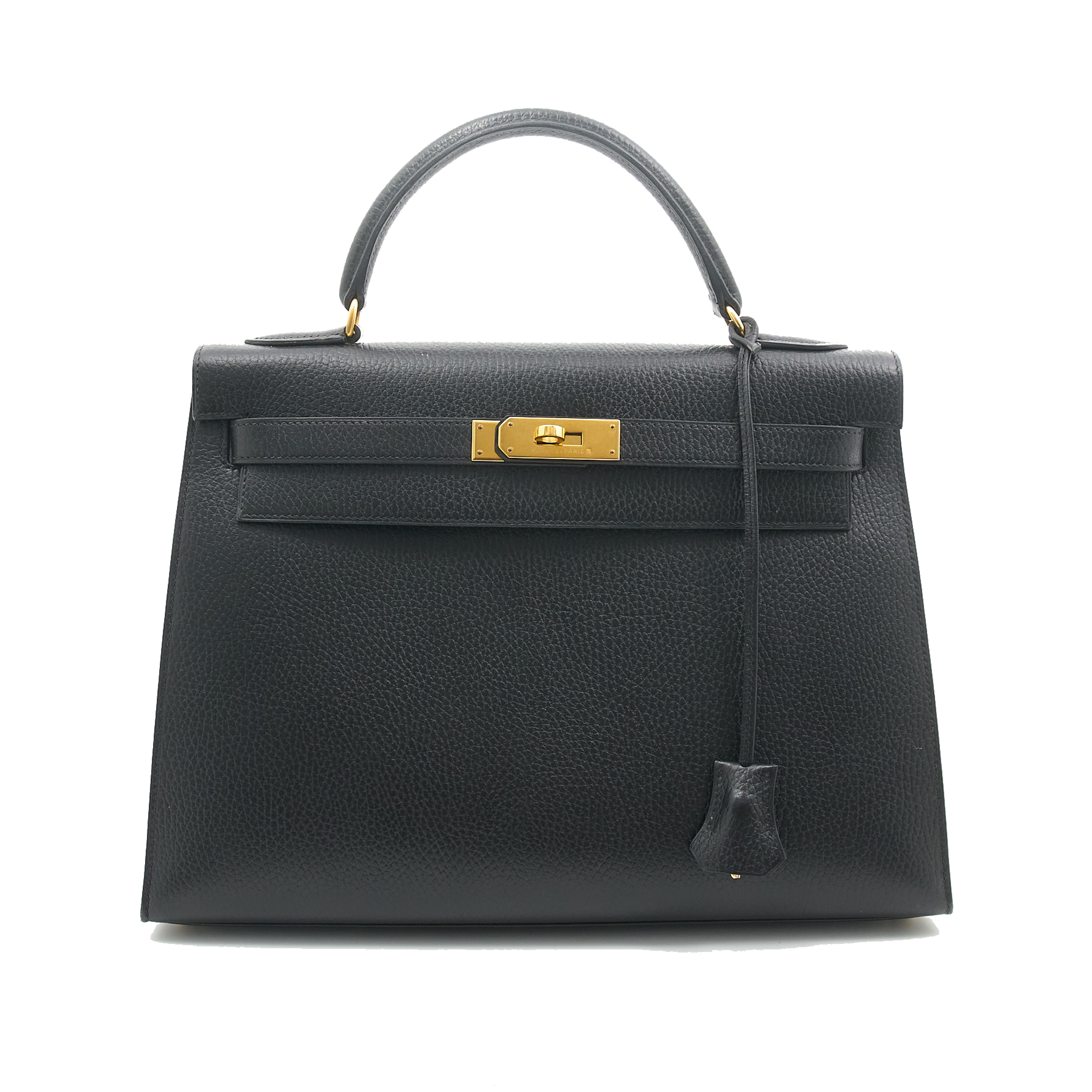 Hermes Kelly 32 Black GHW Circle Stamp Z (1996)