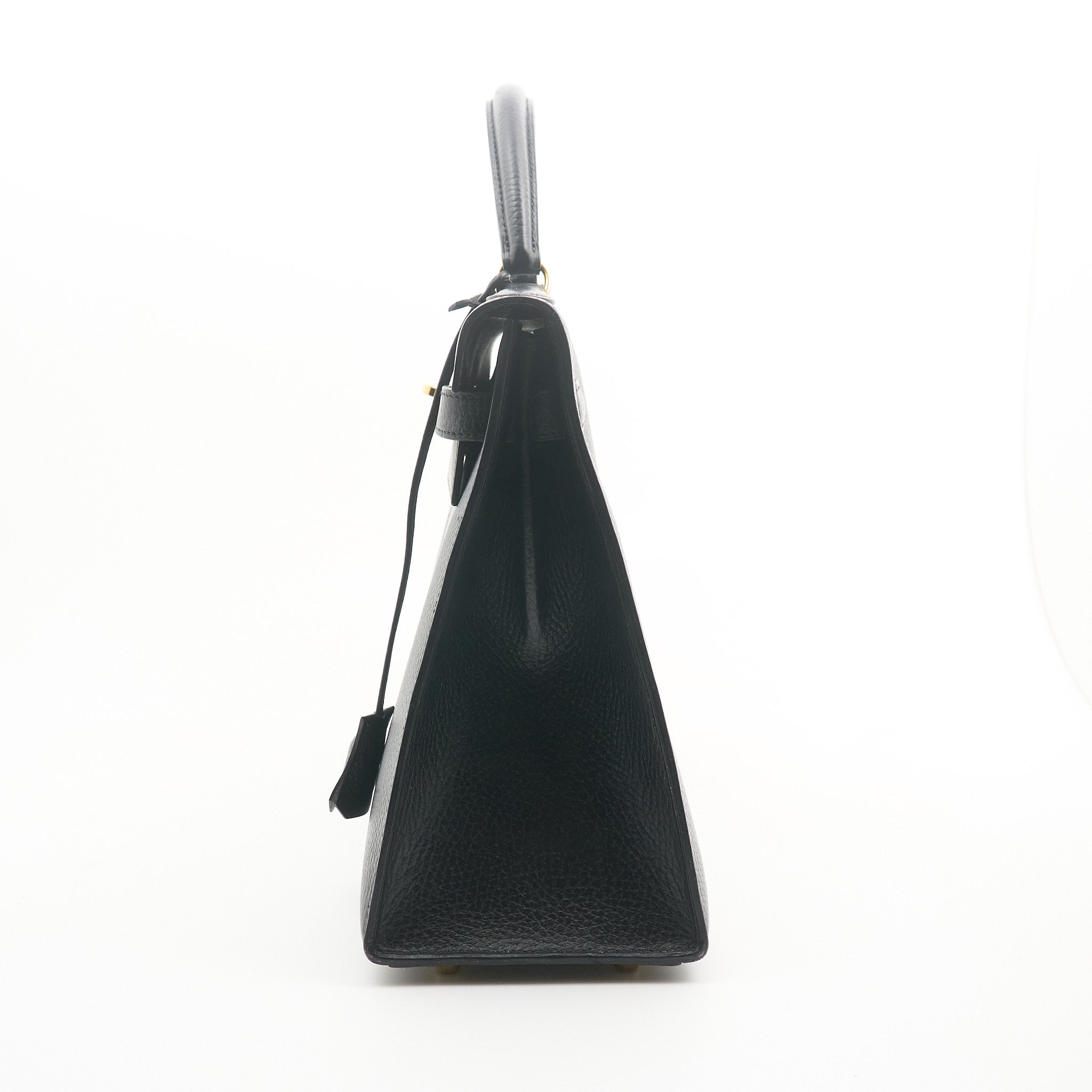 Hermes Kelly 32 Black GHW Circle Stamp Z (1996)