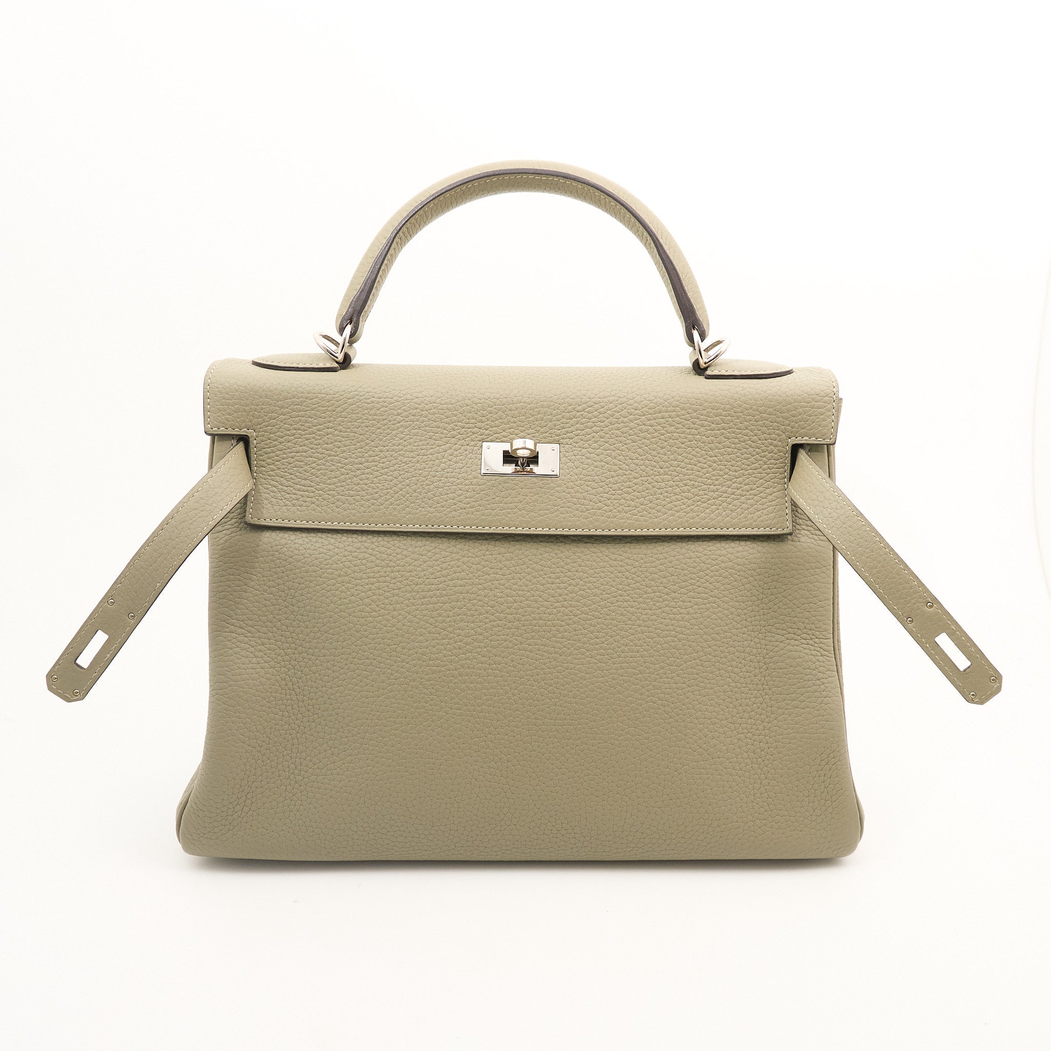 Hermes Kelly 32 Clemence Sauge Stamp X (2016) PHW