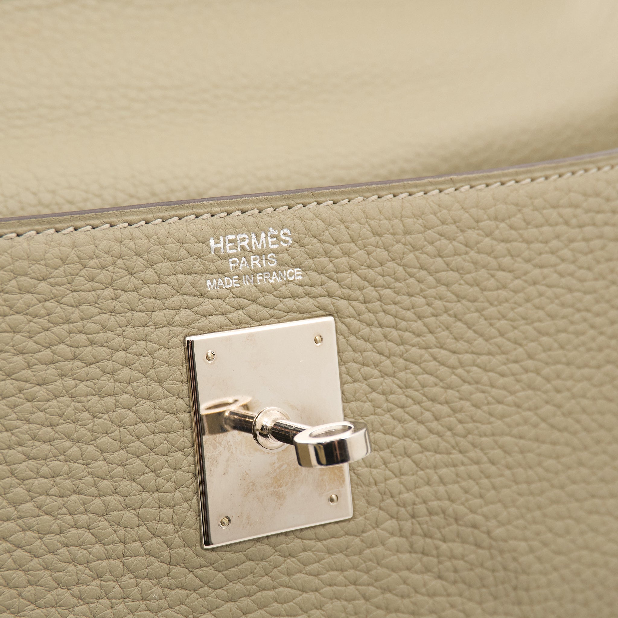 Hermes Kelly 32 Clemence Sauge Stamp X (2016) PHW
