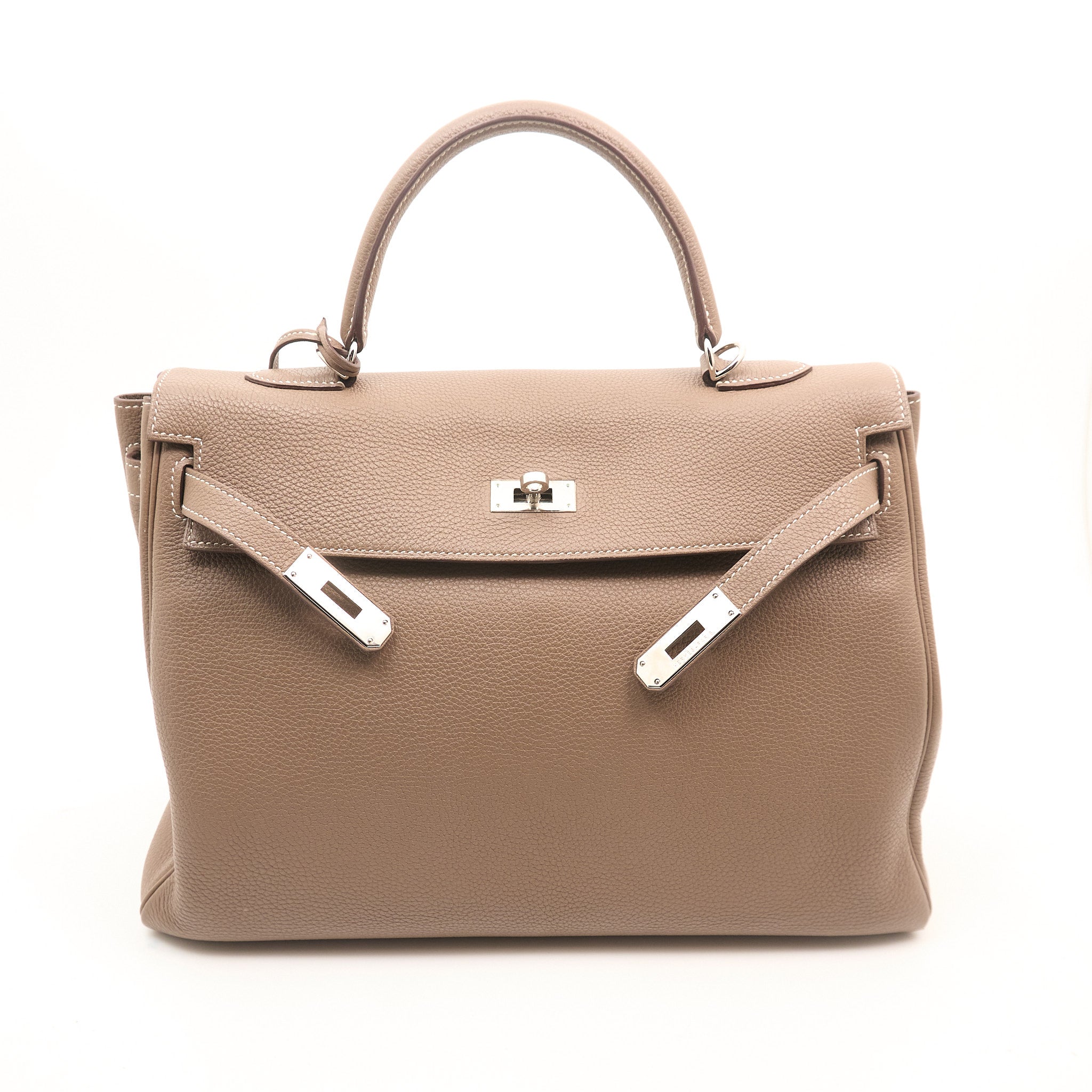 Hermes Kelly 35 Togo Etoupe PHW