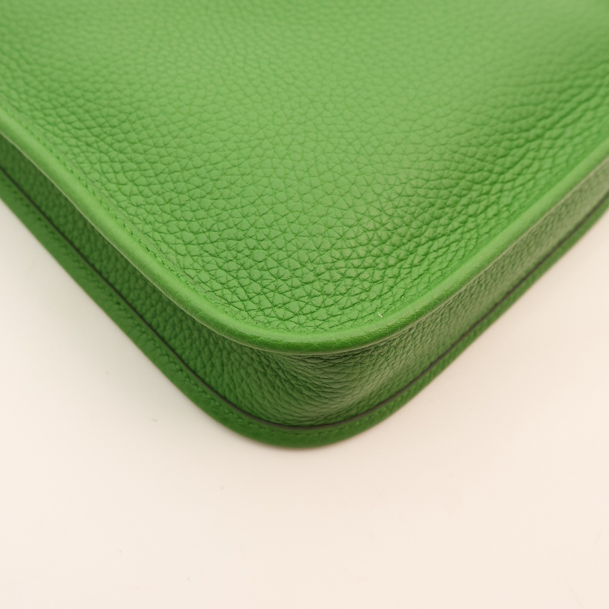 Hermes Mini Evelyne Clemence Vert Yucca PHW