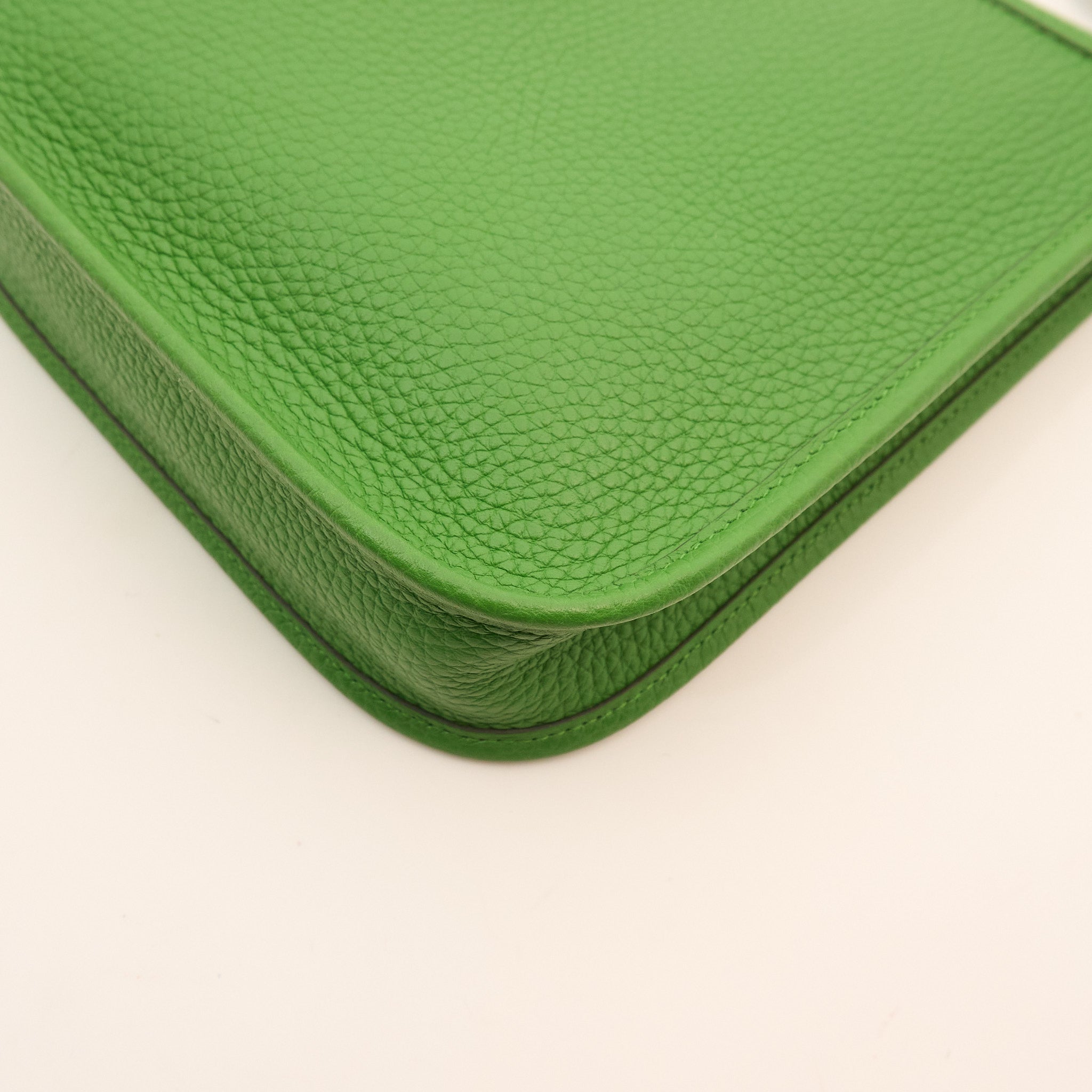 Hermes Mini Evelyne Clemence Vert Yucca PHW
