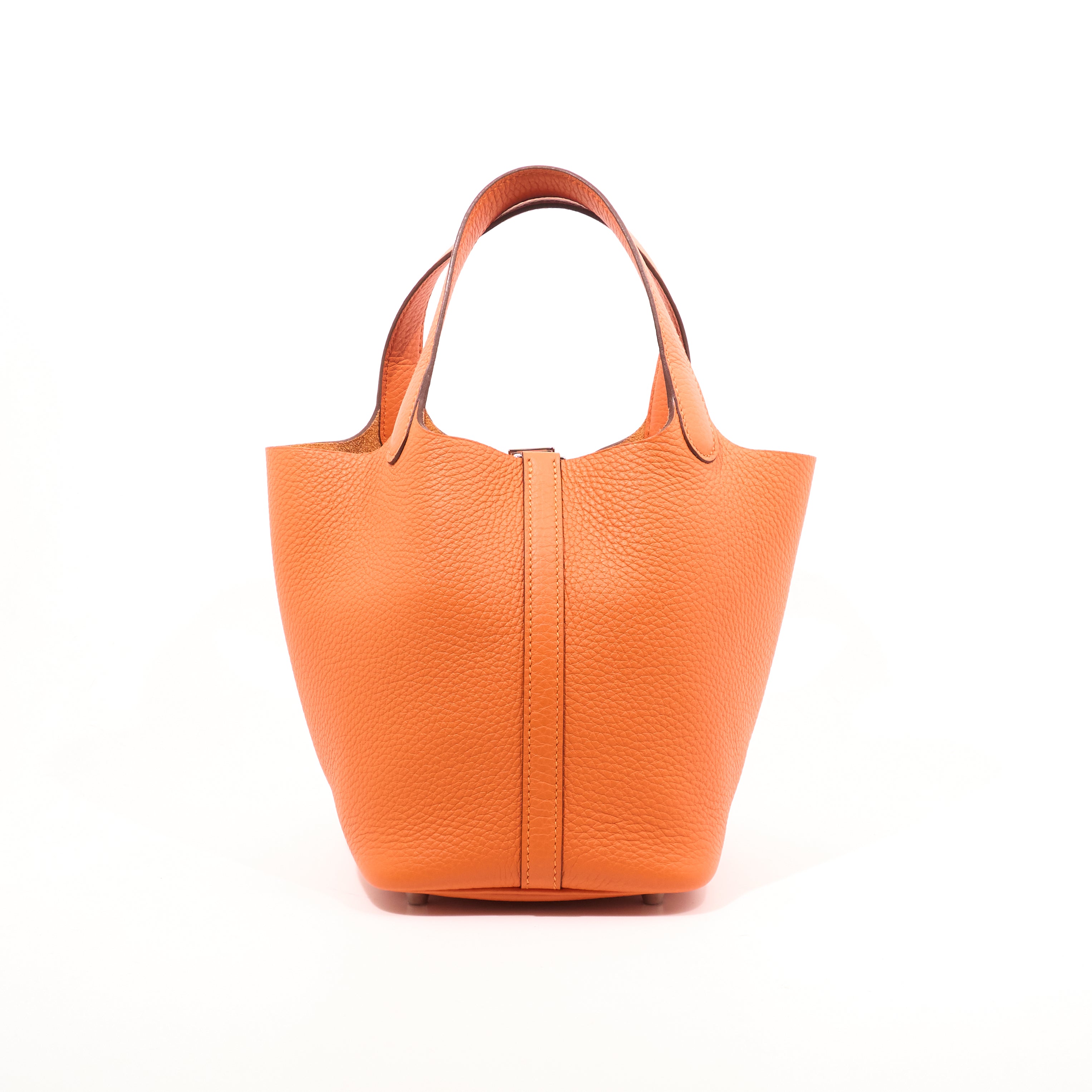 Hermès Picotin Lock 18 Orange Taurillon Clemence Bag