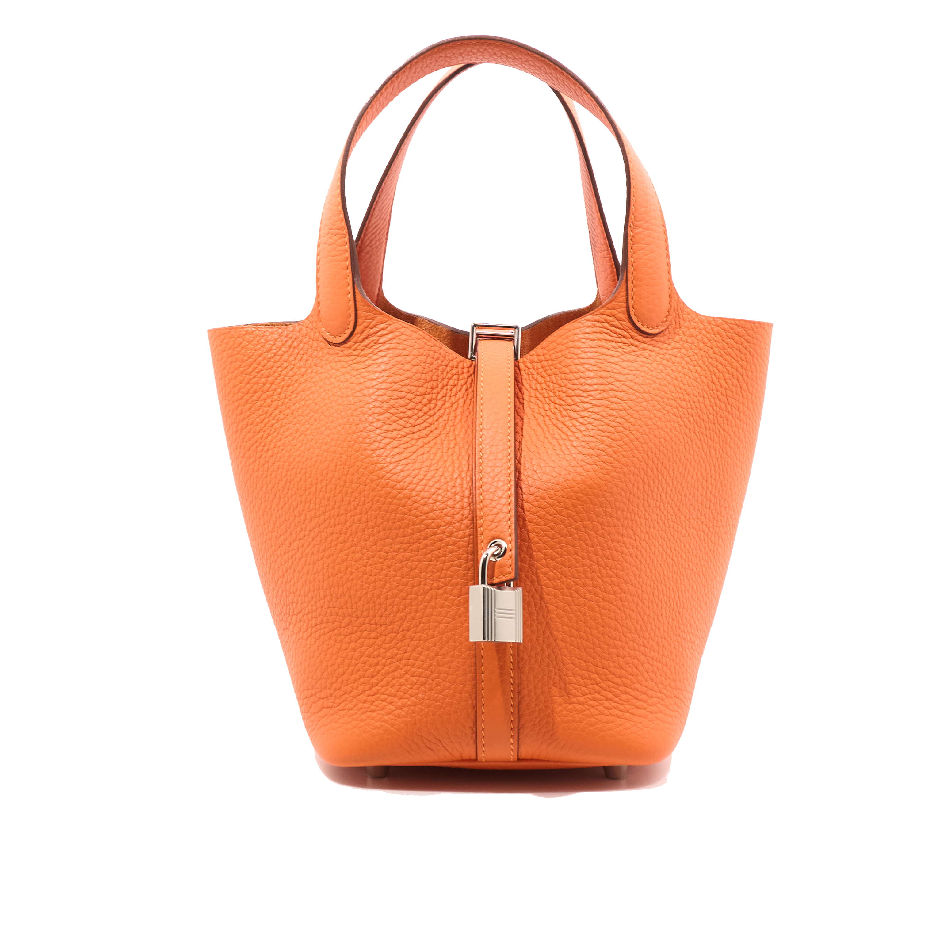Hermès Picotin Lock 18 Orange Taurillon Clemence Bag