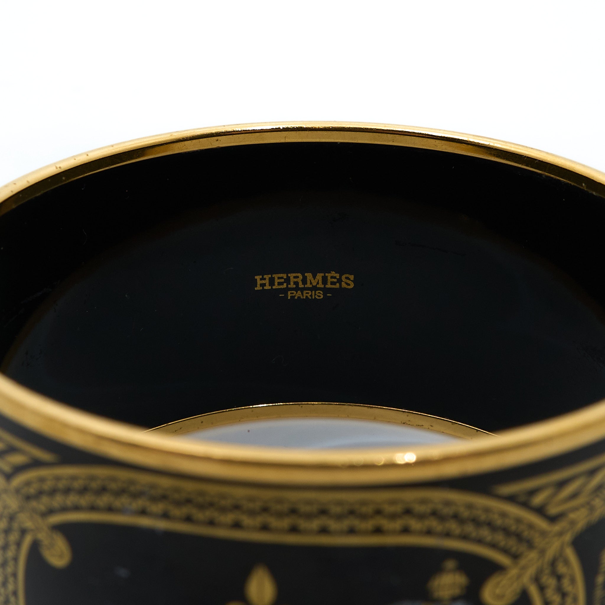 Hermes Enamel Grand Apparat Extra Wide Bangle