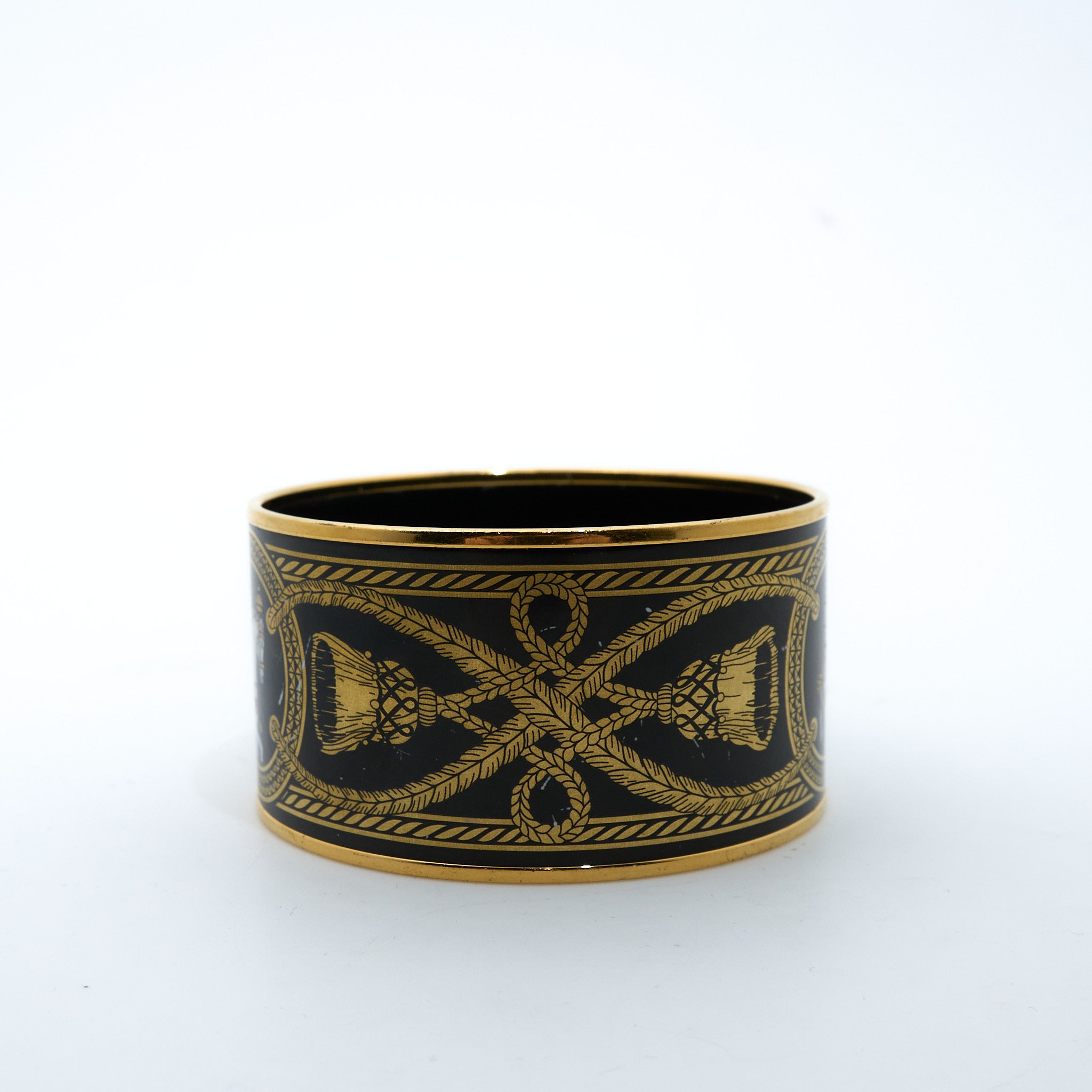 Hermes Enamel Grand Apparat Extra Wide Bangle