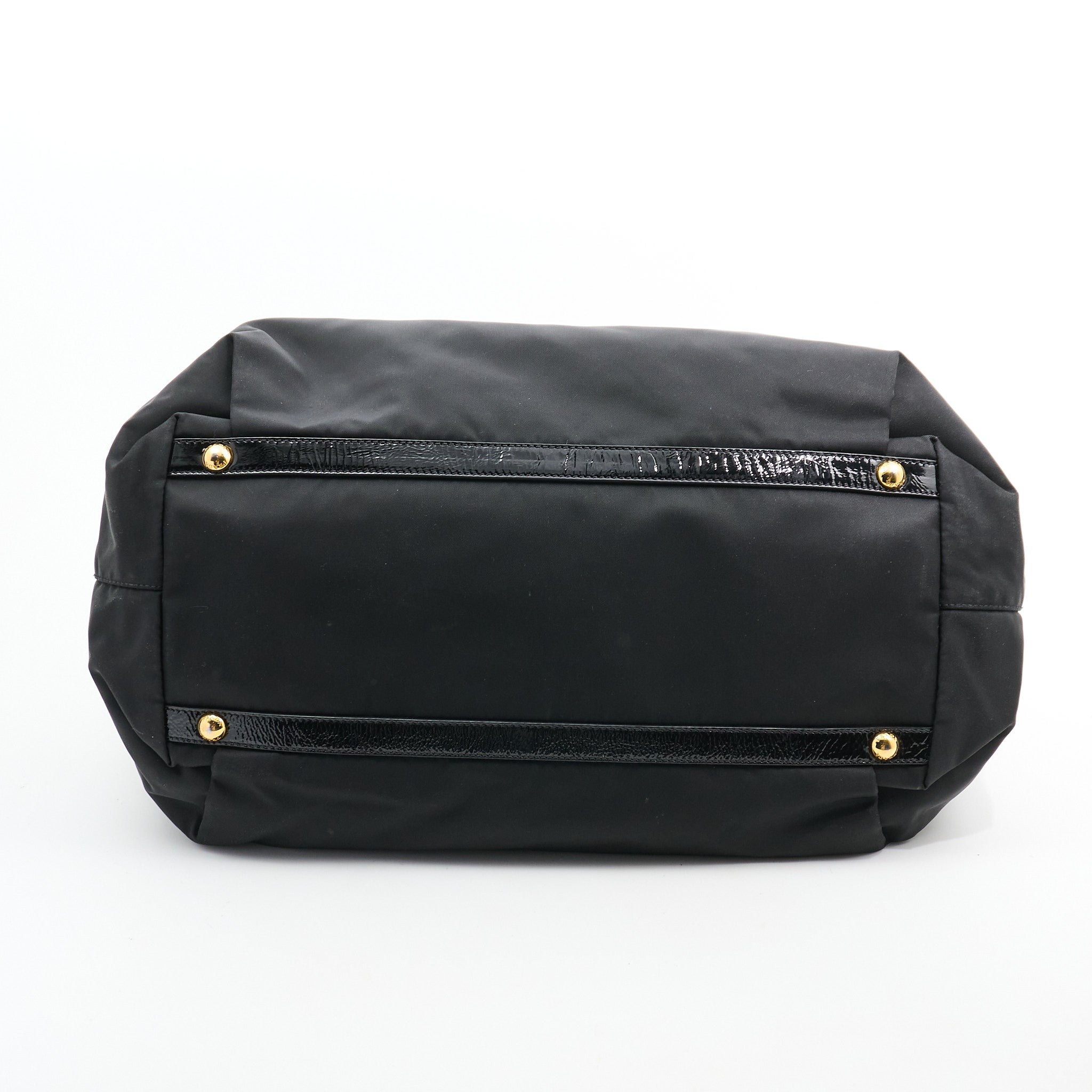 Prada Tessuto Nylon Chain Shoulder Black Nero