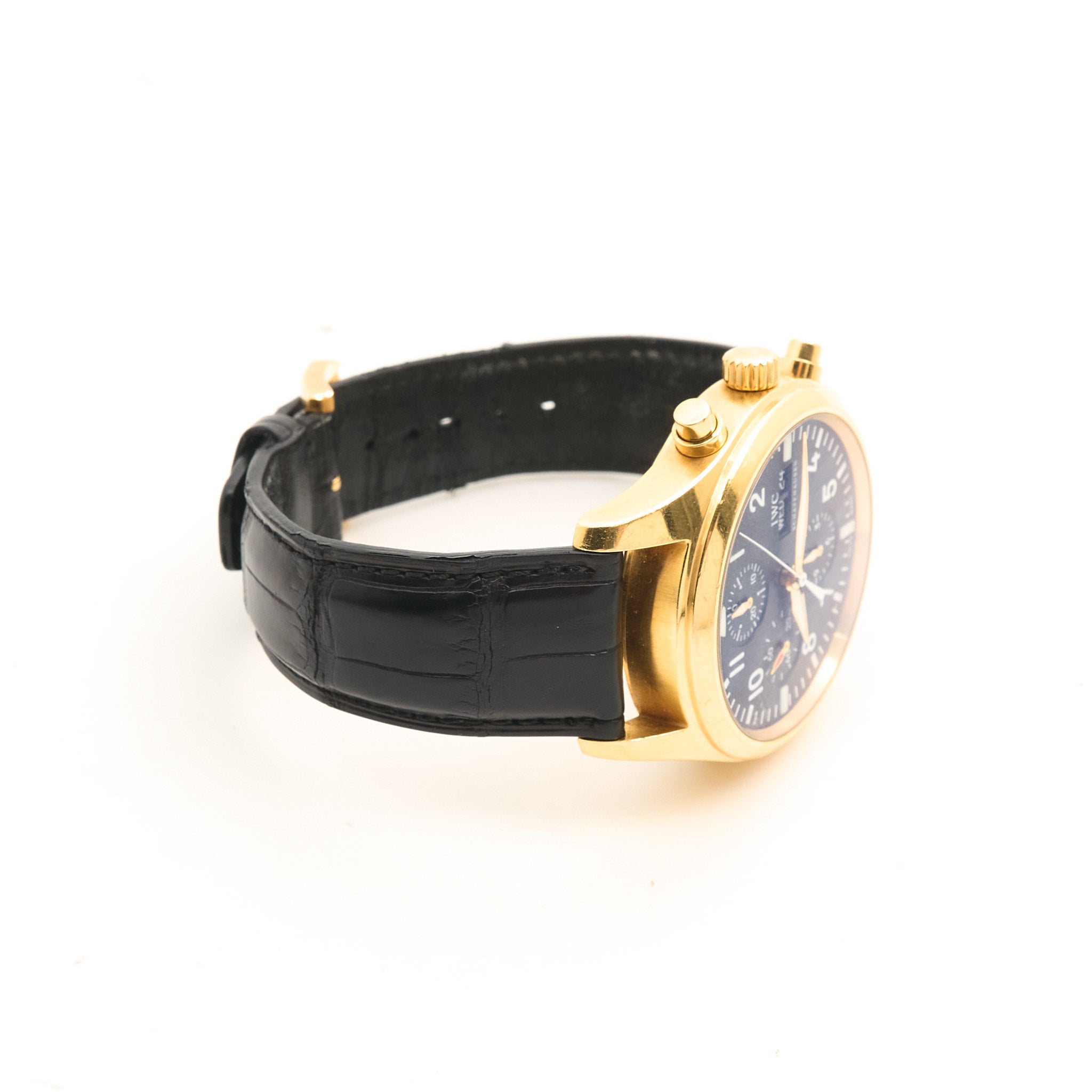 IWC Pilots 18ct Gold Chronograph Automatic Watch