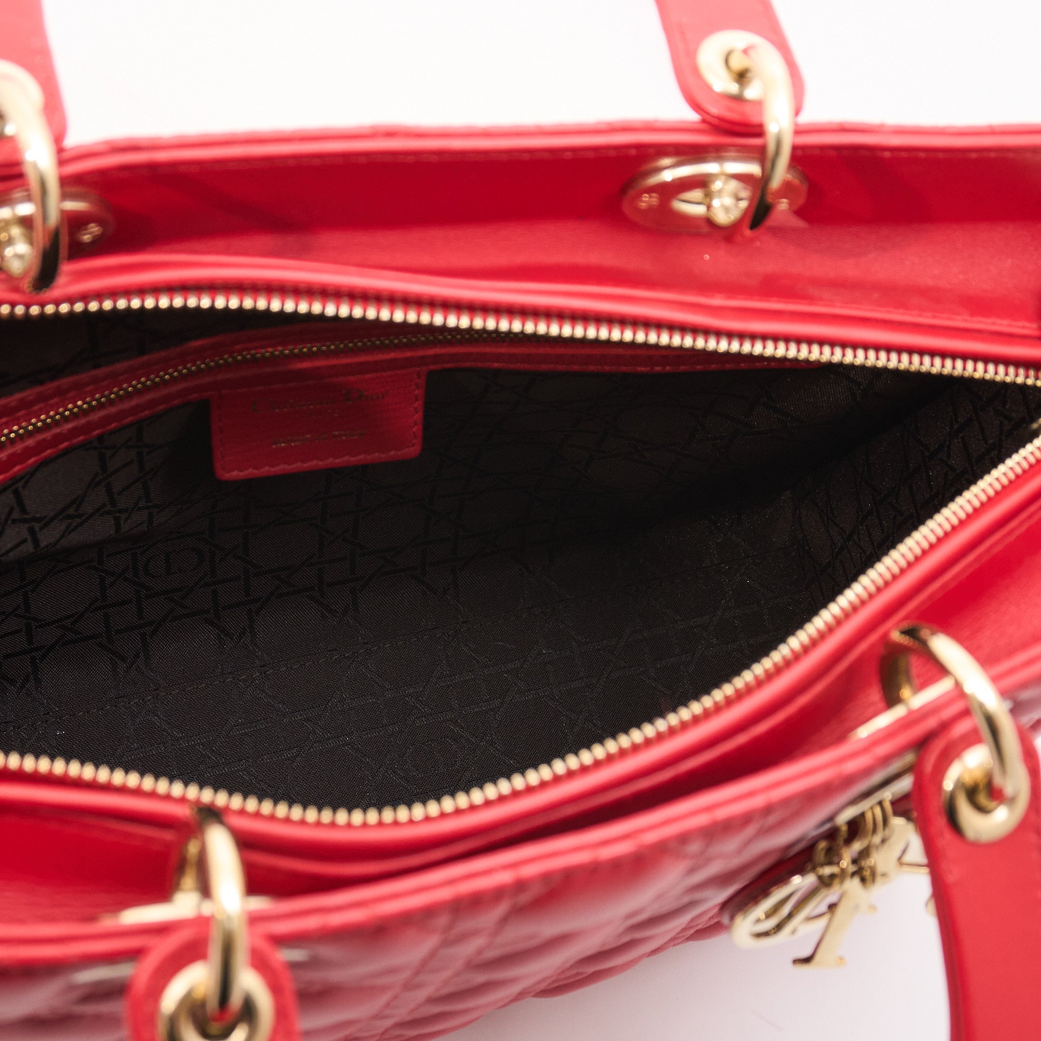 Lady Dior Large Red Bag