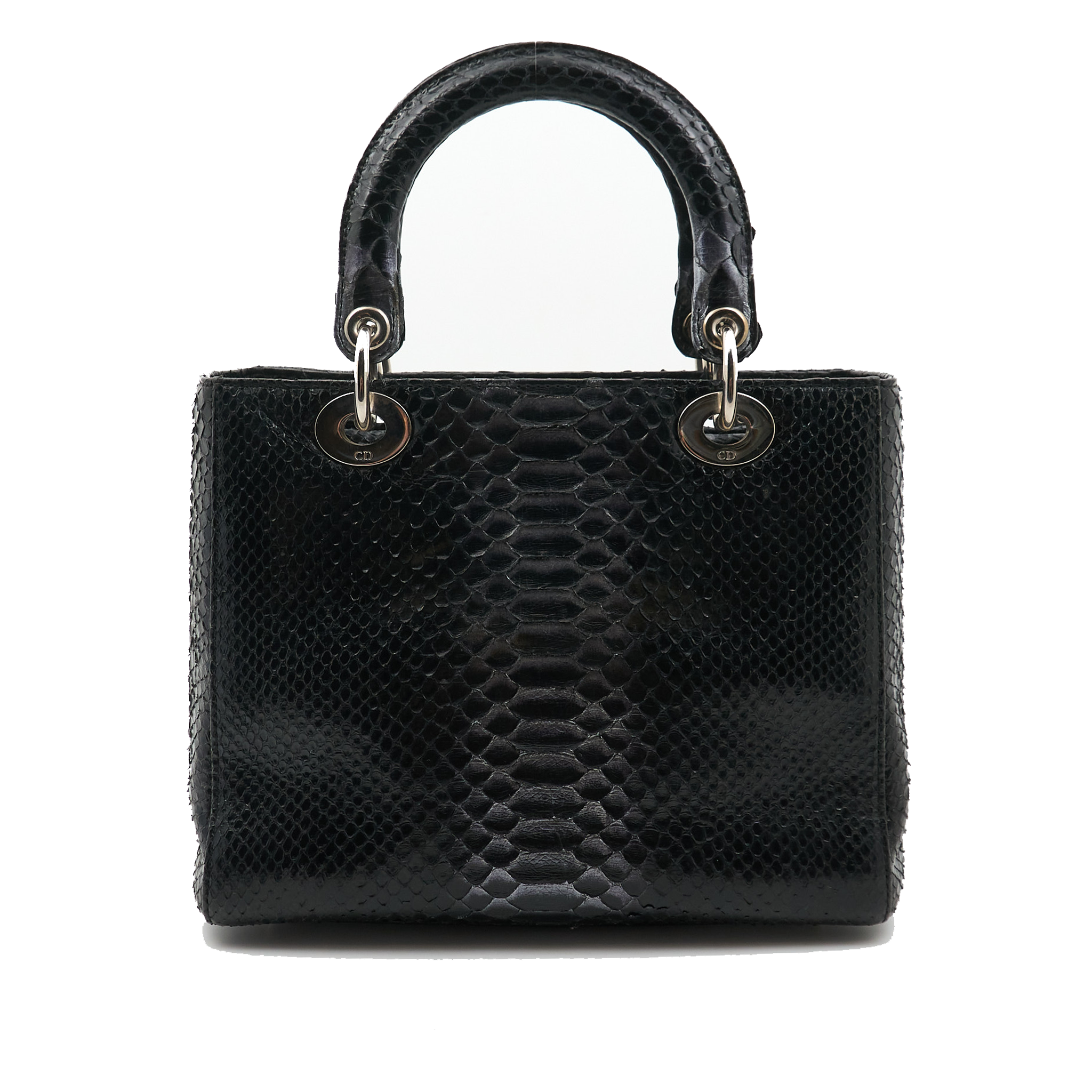 Lady Dior Medium Black Python