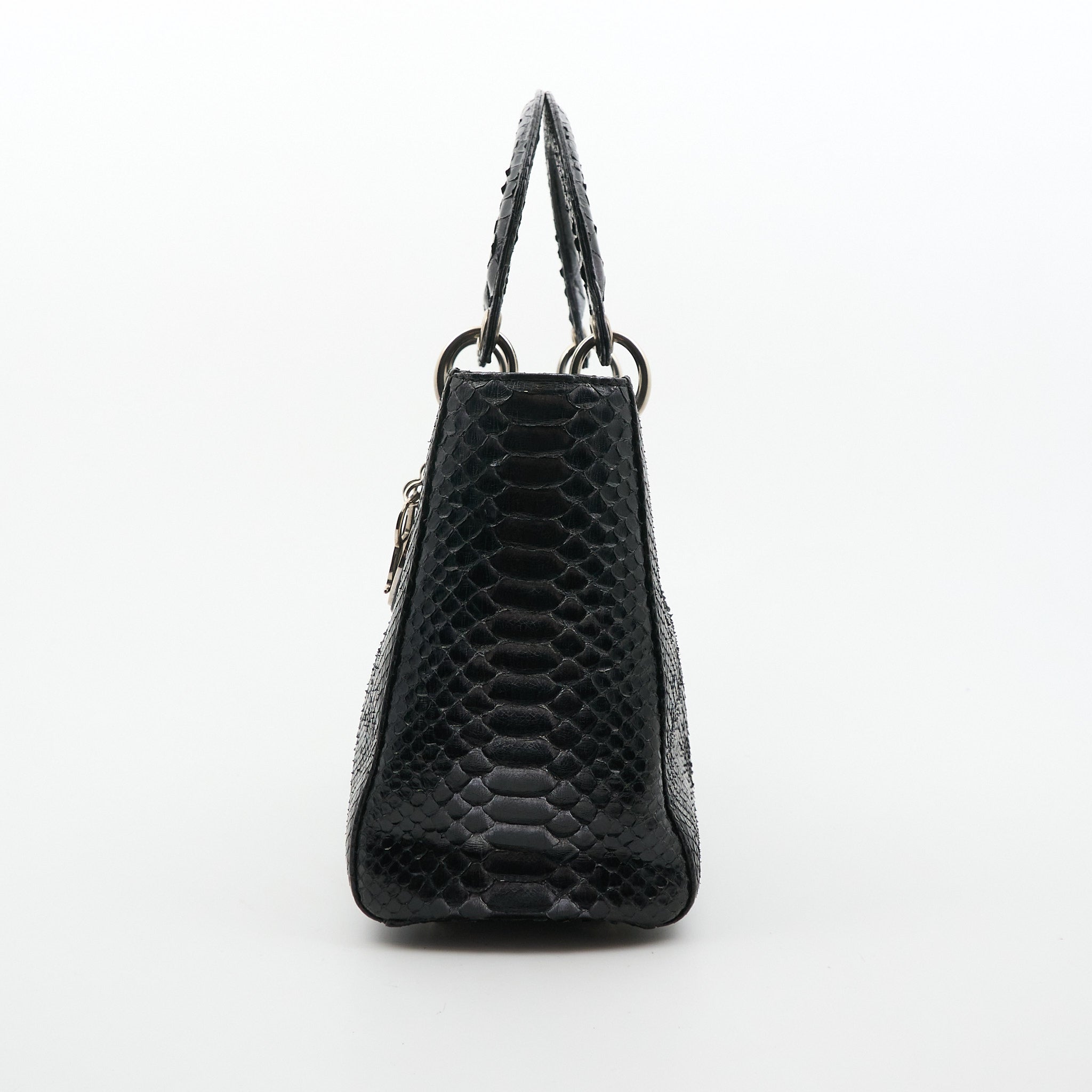 Lady Dior Medium Black Python