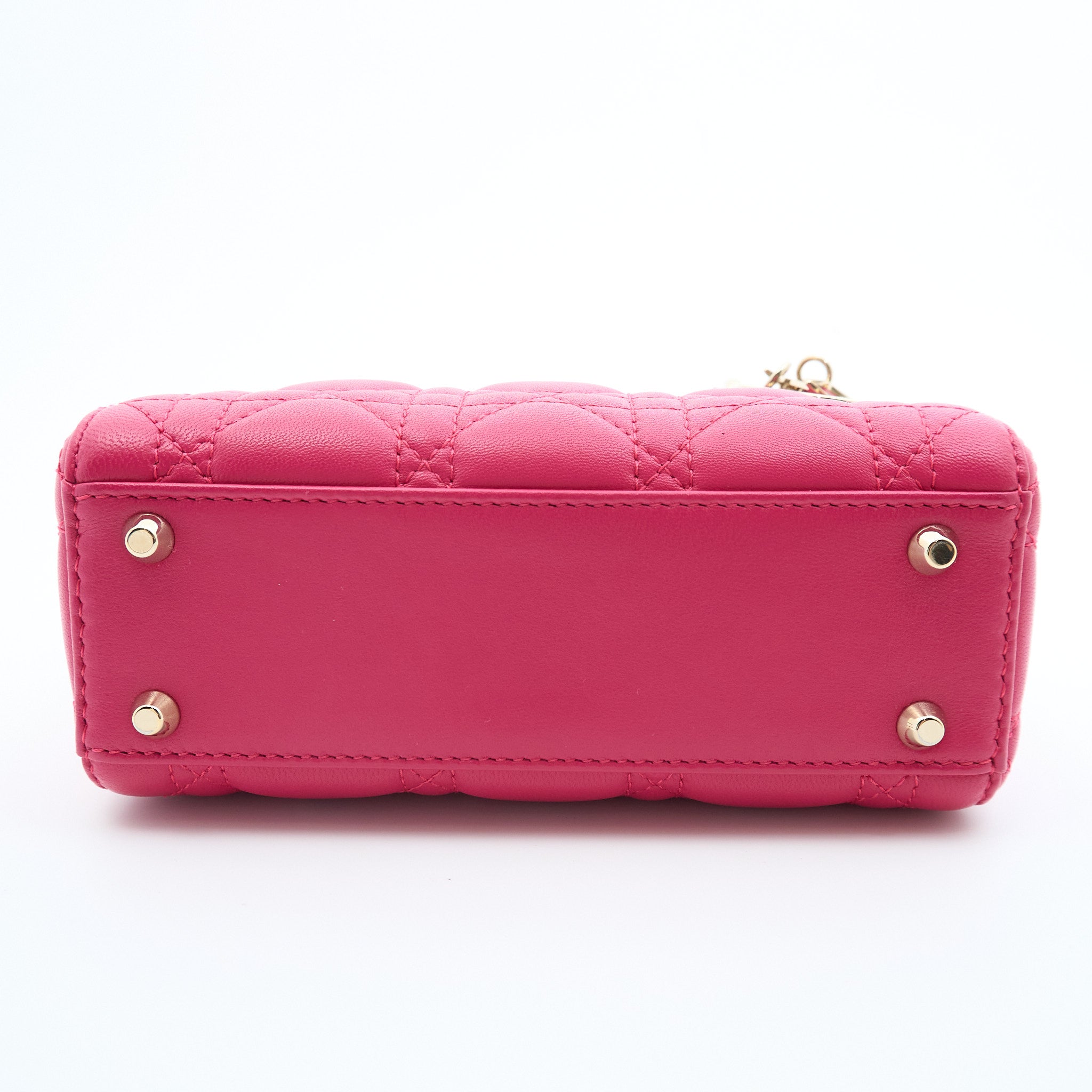 Christian Dior Mini Lady Dior Fuchsia Pink Bag