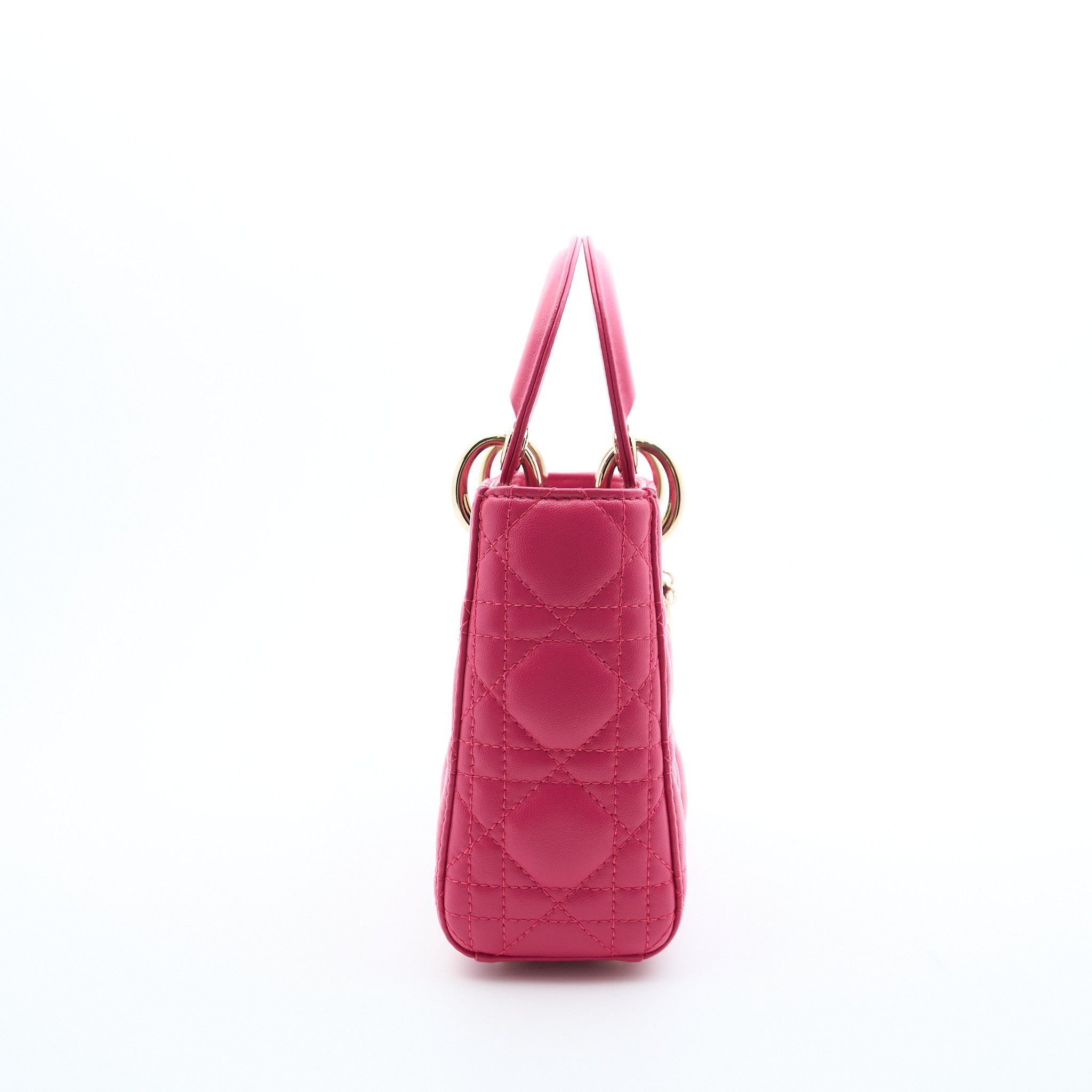 Christian Dior Mini Lady Dior Fuchsia Pink Bag